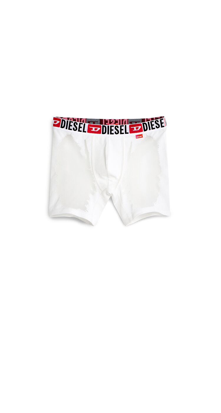 Boxer lungo con effetto devor&eacute; trasparente