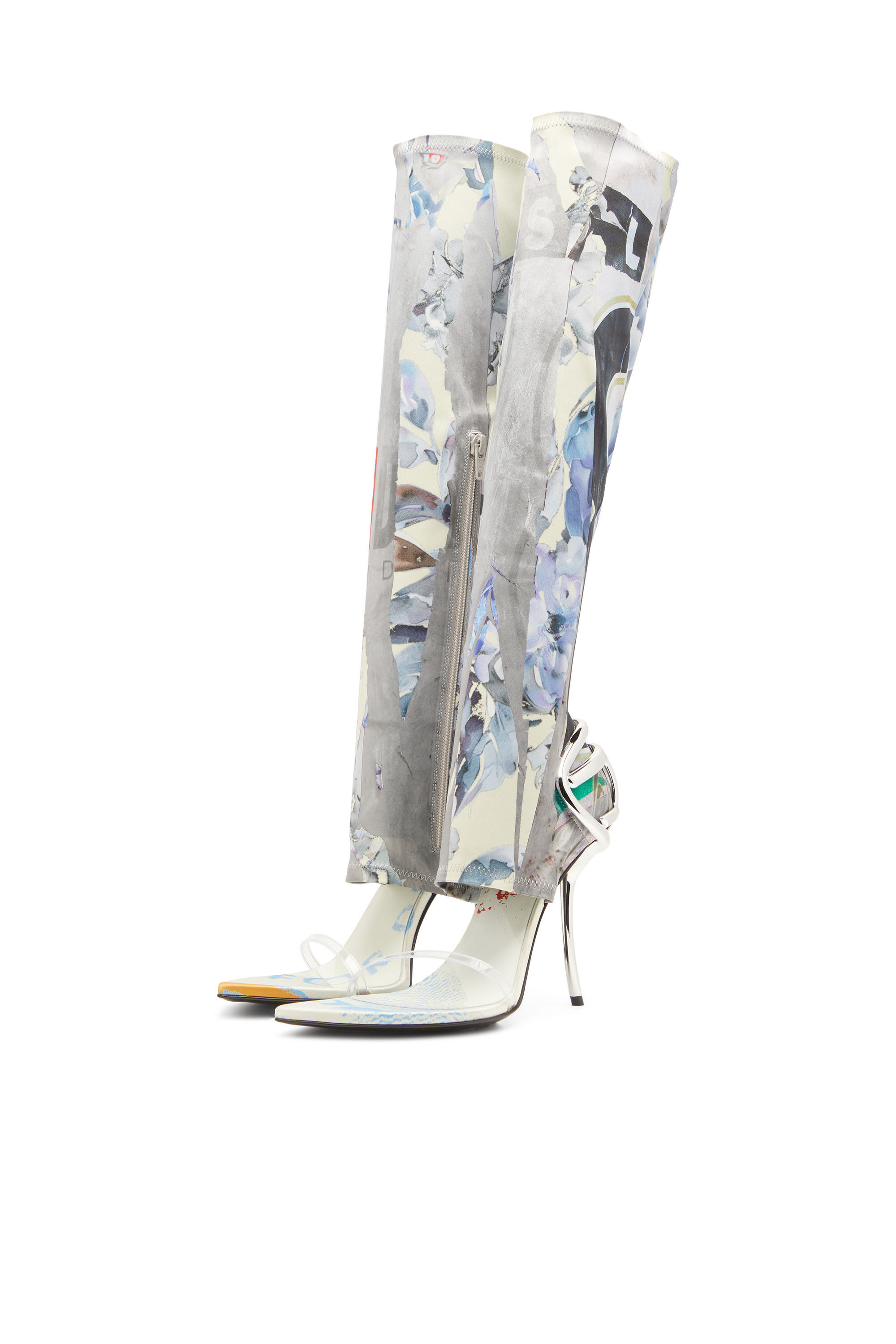 Diesel - D-TEN&HALF SDL KB, Sandali ibridi con stampa grafica Donna in Multicolor - 7