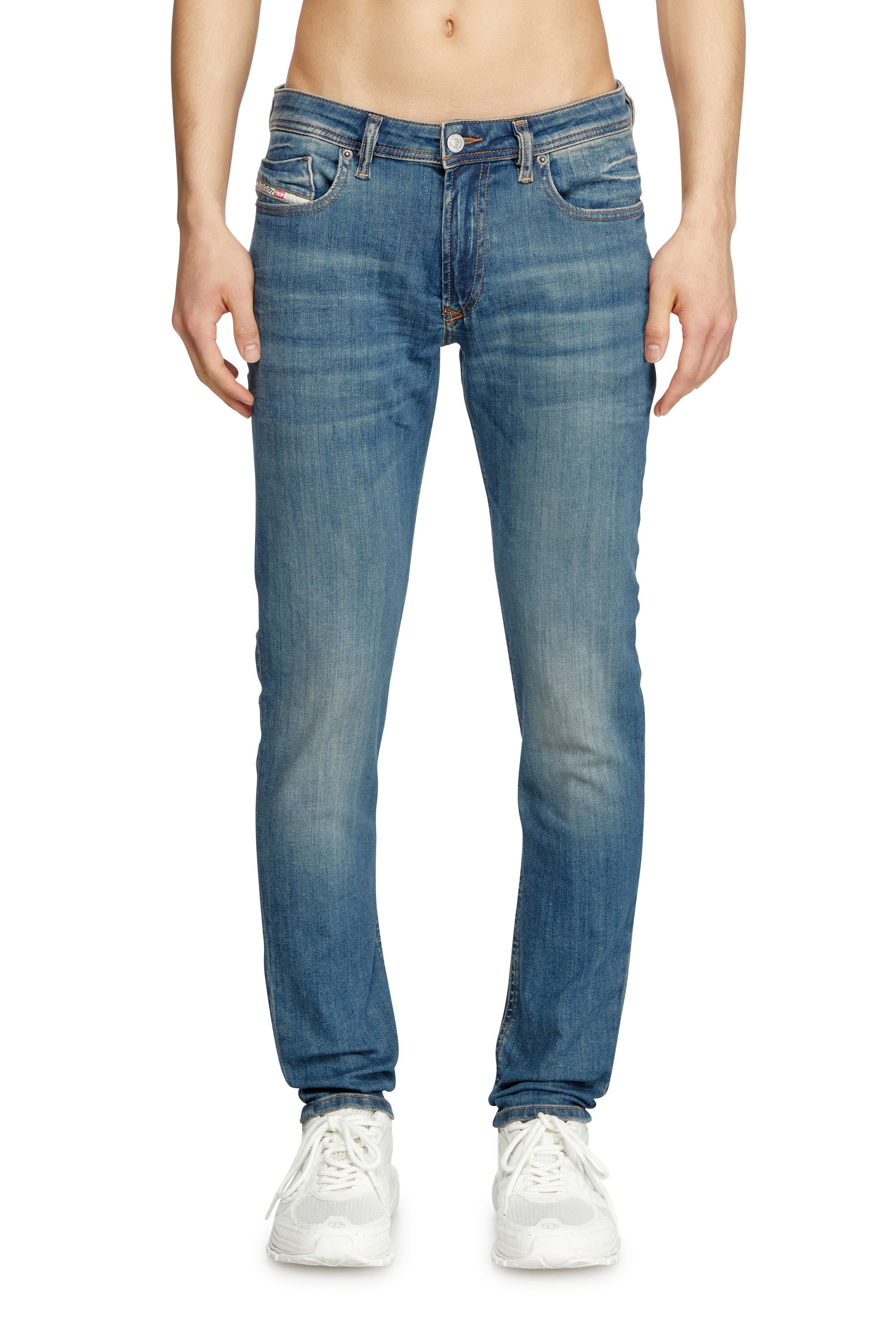 Diesel - Skinny Jeans 1979 Sleenker 0BMBT Uomo, Blu medio - Image 3