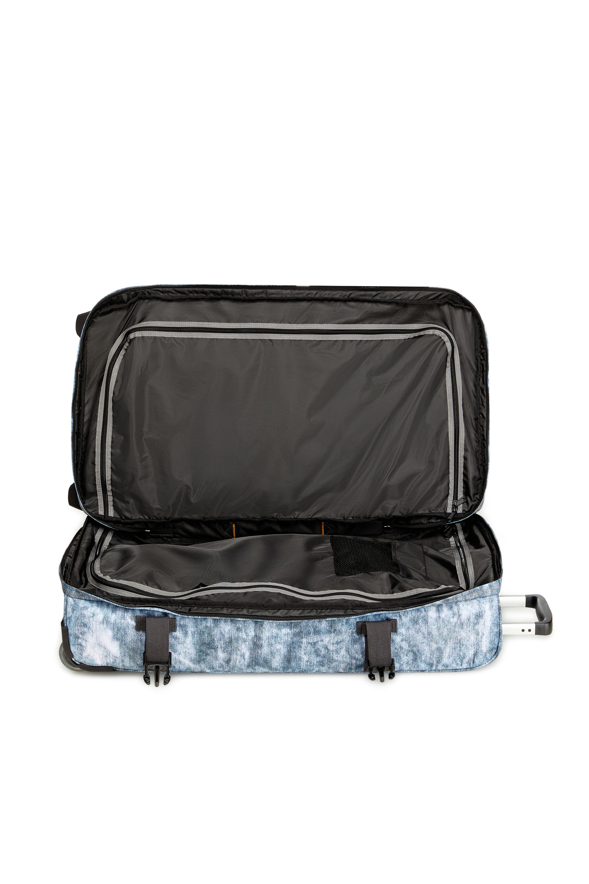 Diesel - DIESEL TRANSIT'R L, Trolley da viaggio in denim trompe l'oeil Unisex in Blu - 4