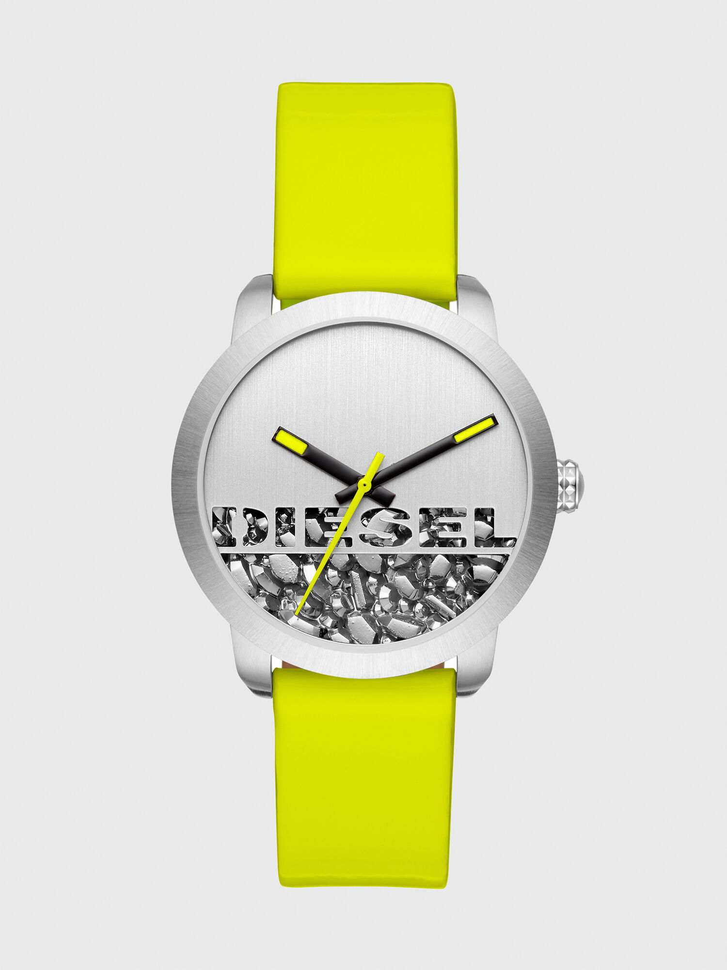 Diesel - DZ5589, Orologio a tre lancette con cinturino giallo in pelle Donna in Giallo - 1