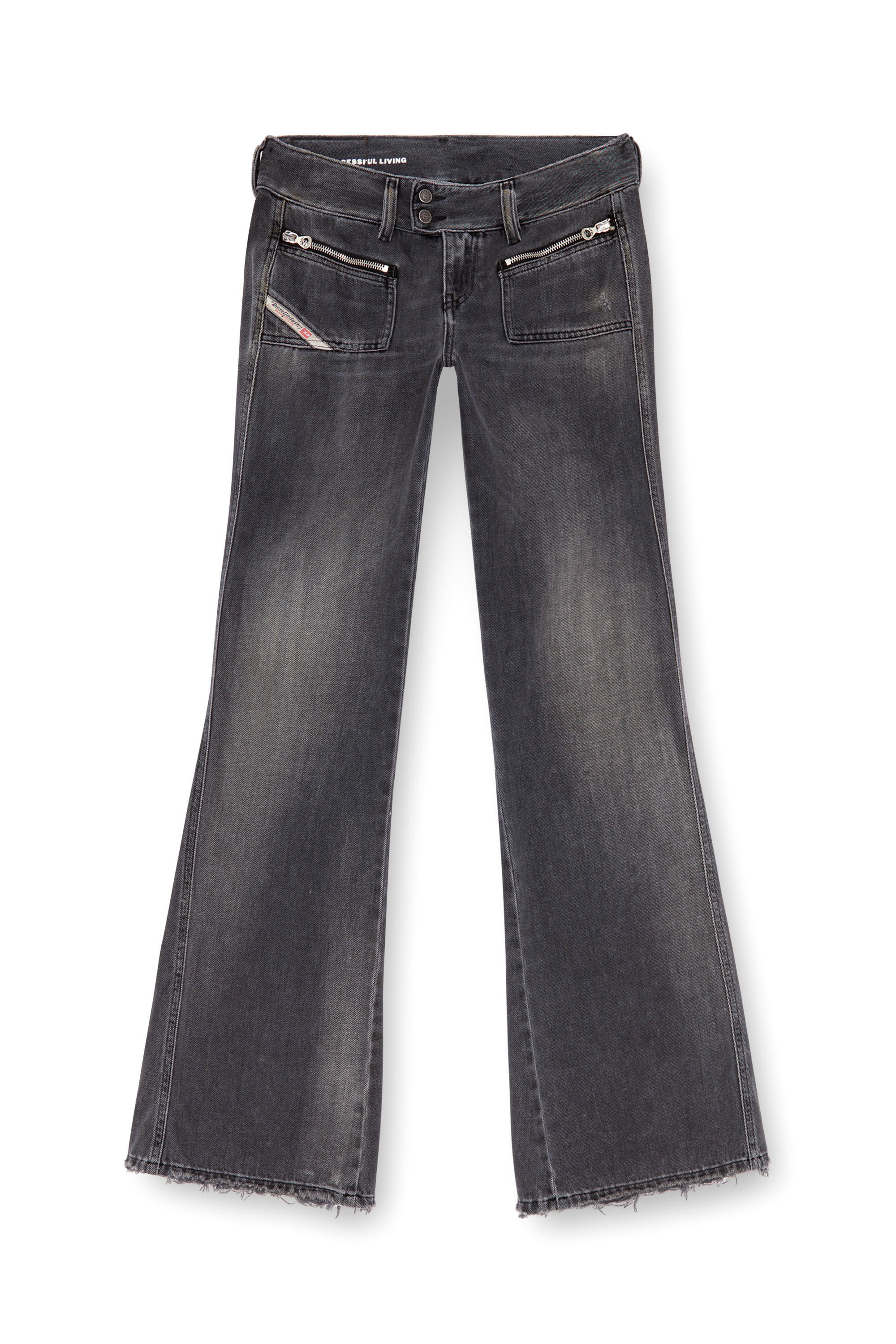 Jeans Donna Bootcut Nero/Grigio scuro D-Hush | Diesel