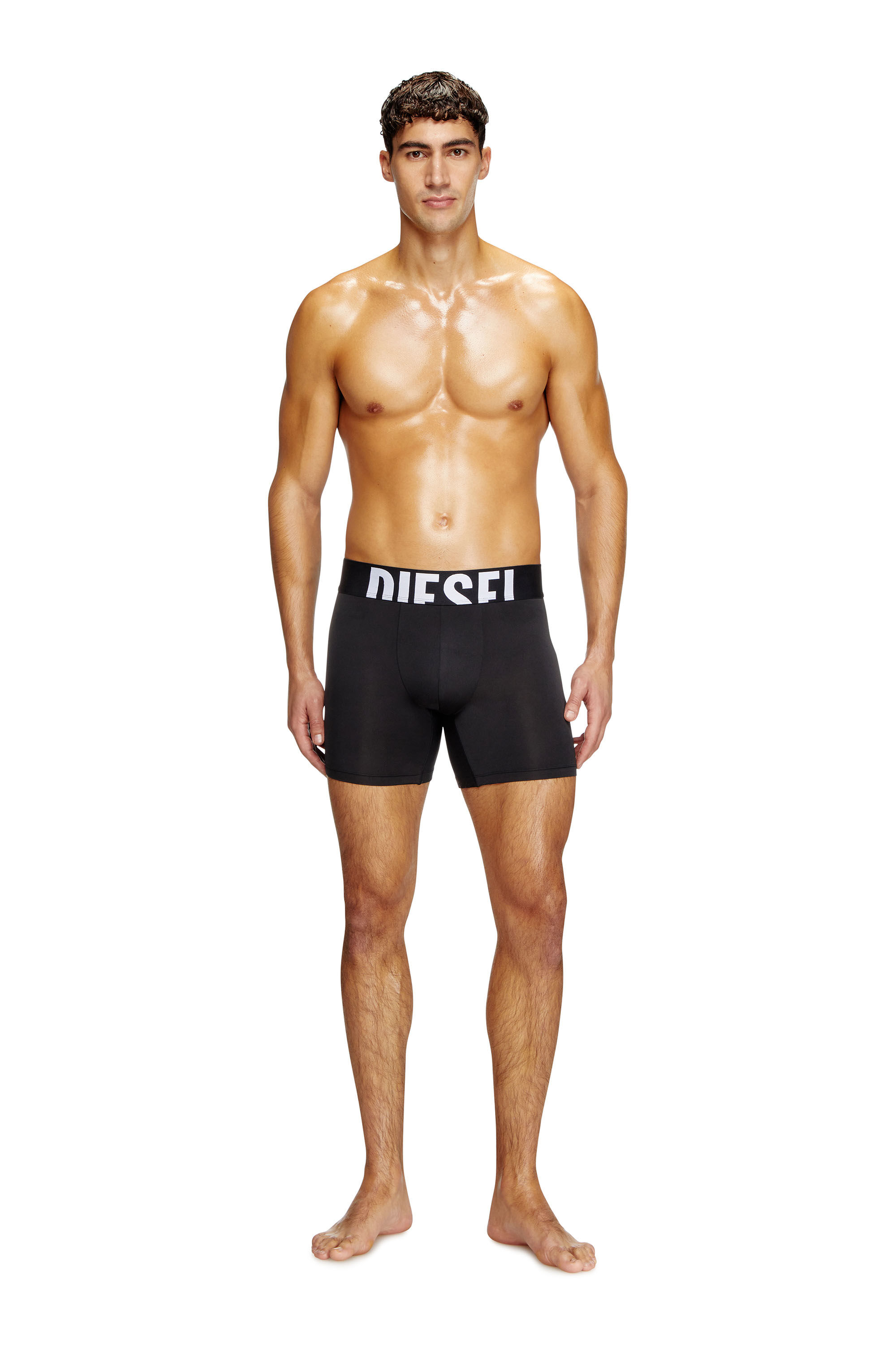 Diesel - MAX-D-POP-3PACK-55, Set da tre paia di boxer lunghi in microfibra Uomo in Multicolor - 1