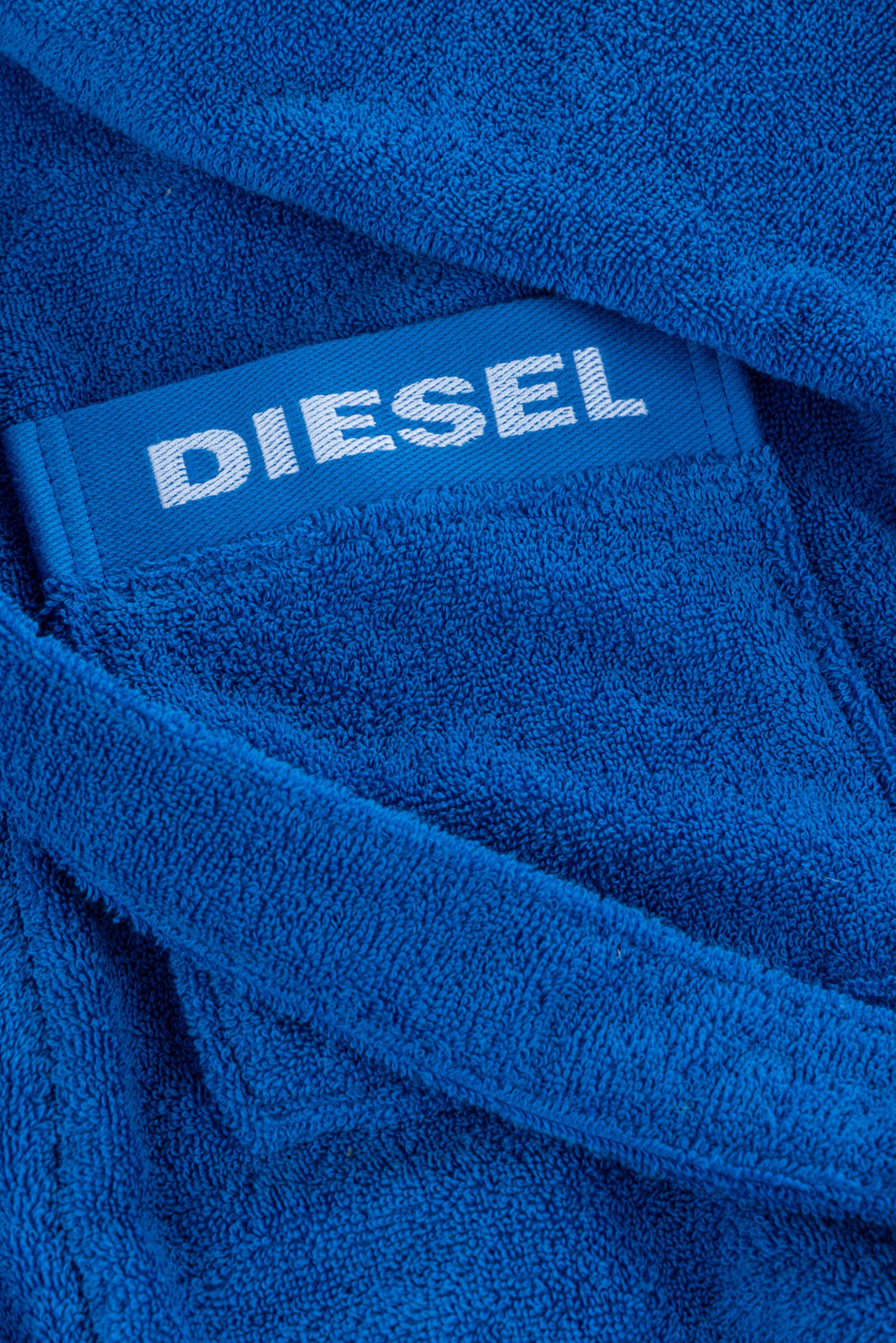 Diesel - 1015102 LOGO-COTTON BATHROBE SIZE S BLUE, Accappatoio in Spugna di Cotone, taglia S Unisex in Blu - 2