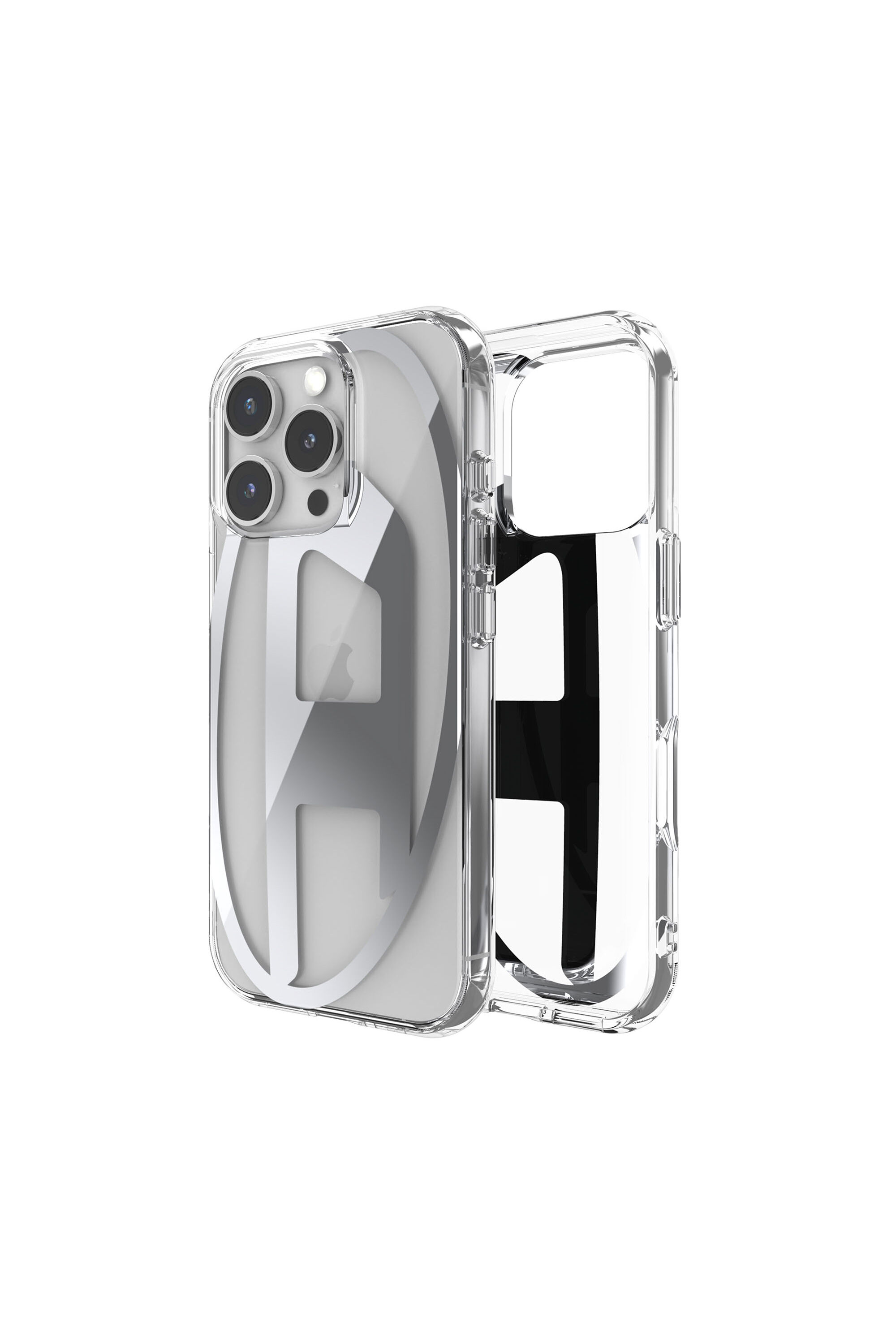 Diesel - 60140 AOP CASE, Cover Oval D per iP 16 Pro Unisex in Argento - 1