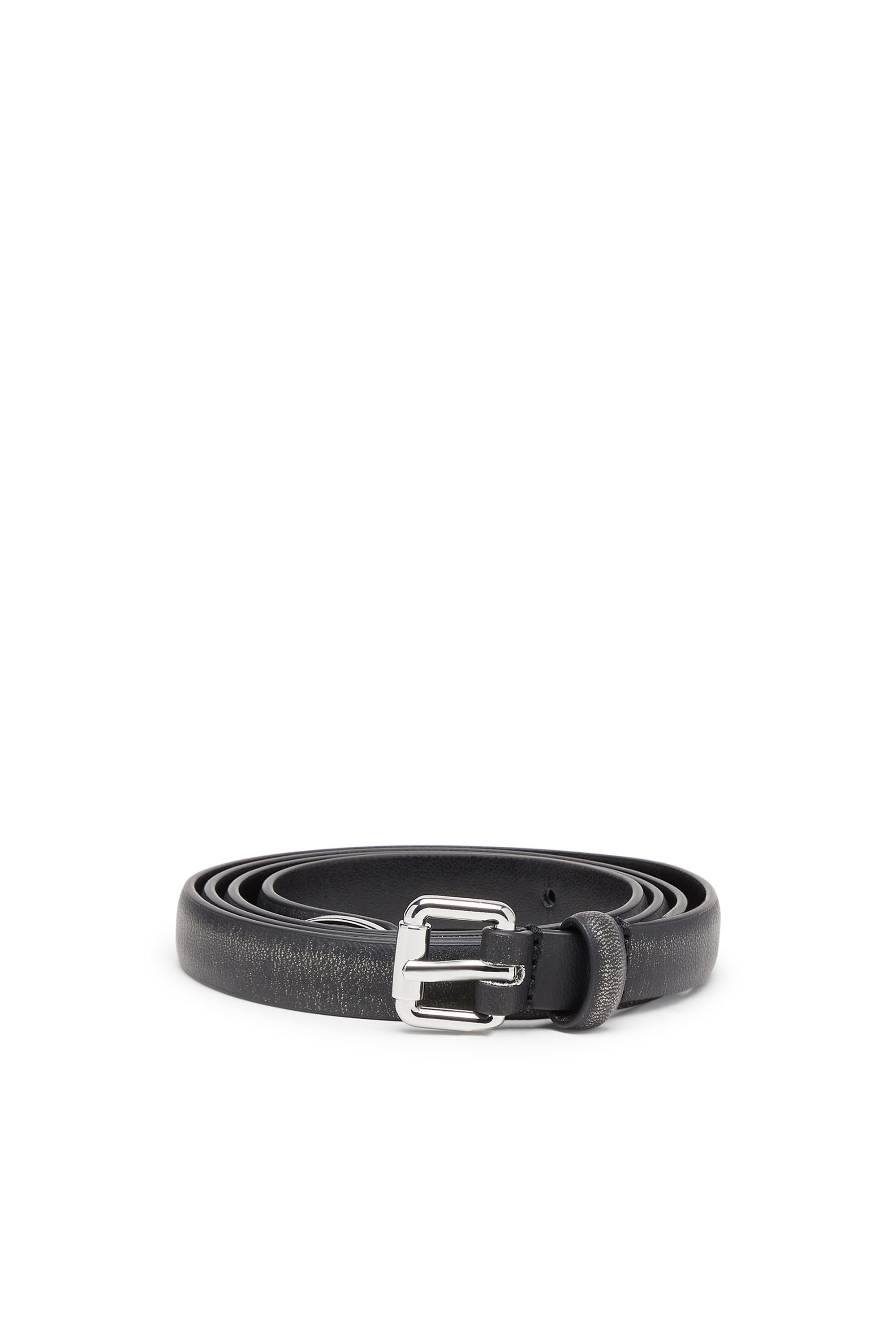 Diesel - B-DD-TIP, Cintura 1.4cm con fibbia sottile Donna in Nero - 1