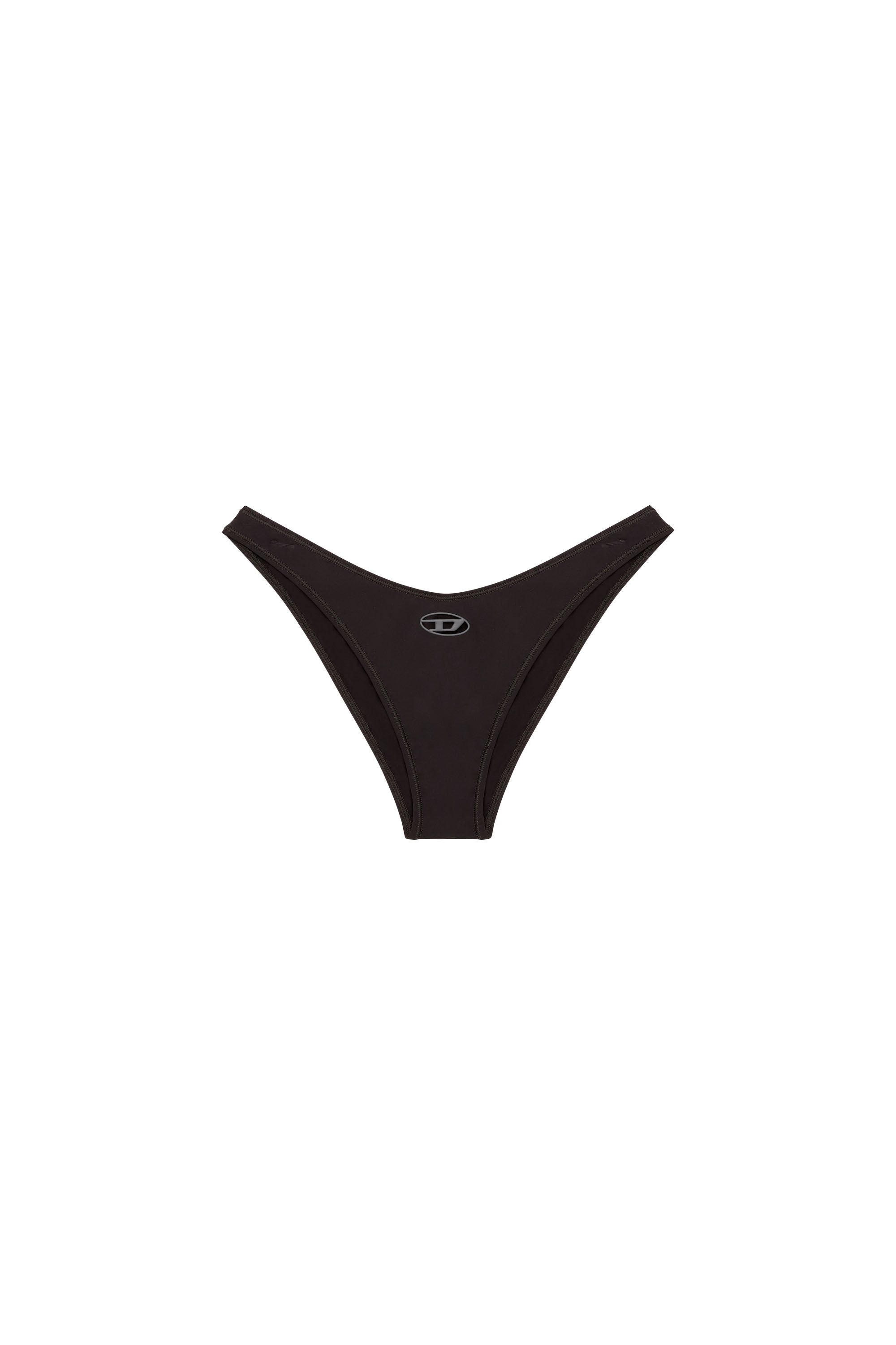 Diesel - PUNCHY-UTLT, Slip in microfibra con logo cut out Donna in Nero - 2