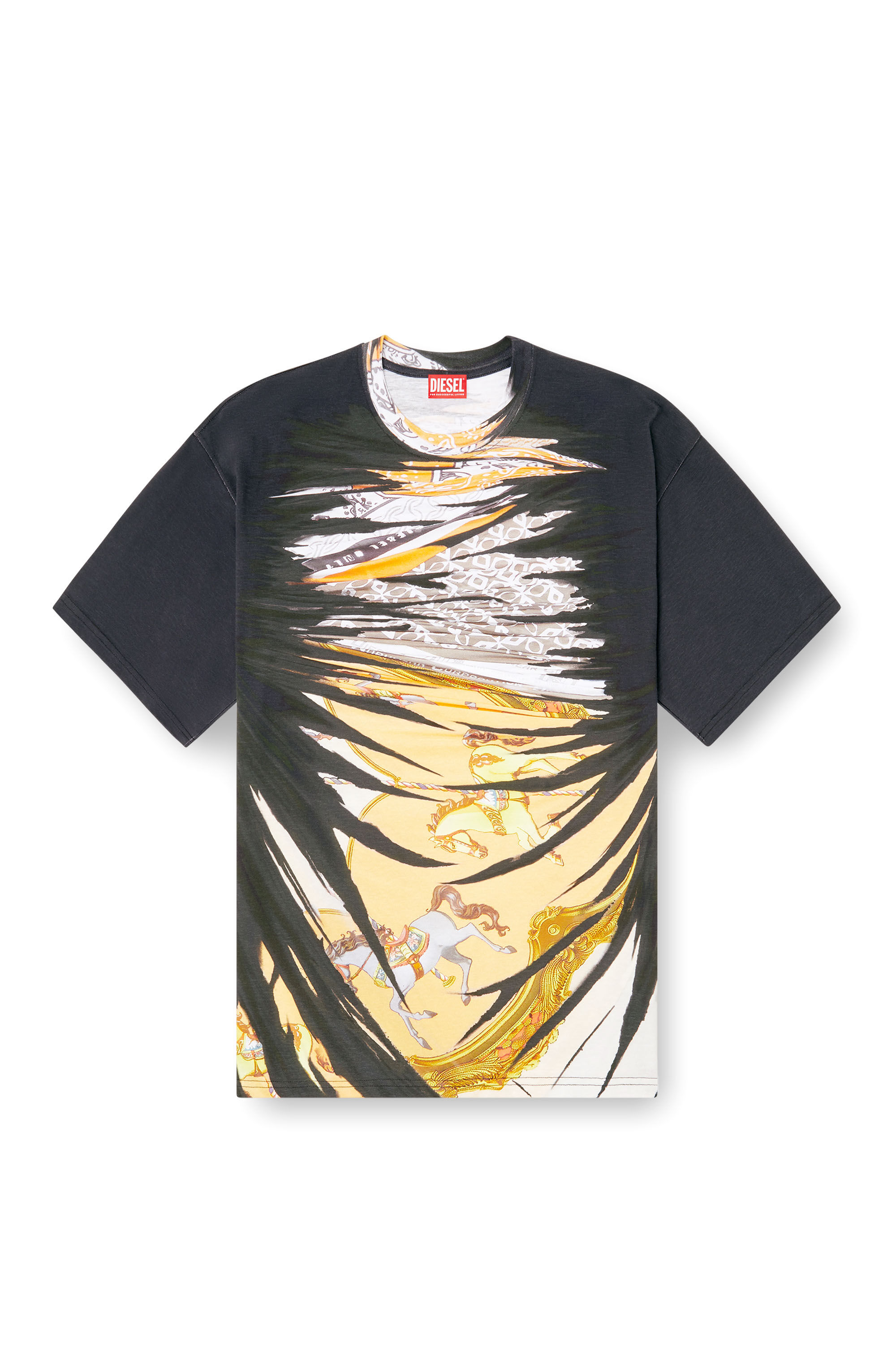 Diesel - T-BOXT-R25, T-shirt con maestosa stampa bandana Uomo in Multicolor - 2