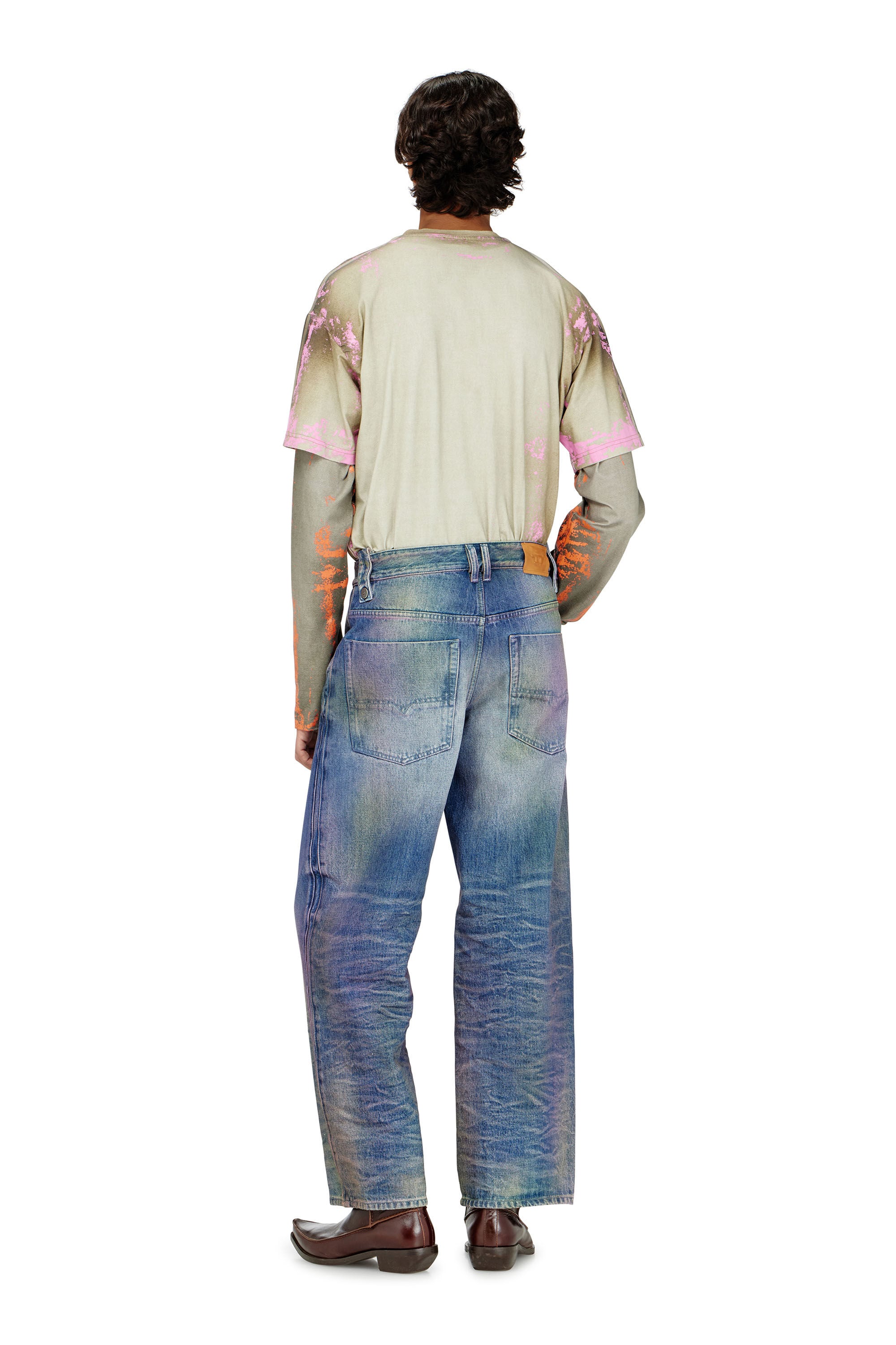 Diesel - Relaxed Jeans 1982 D-Hakou 007FW Unisex, Blu medio - Image 3