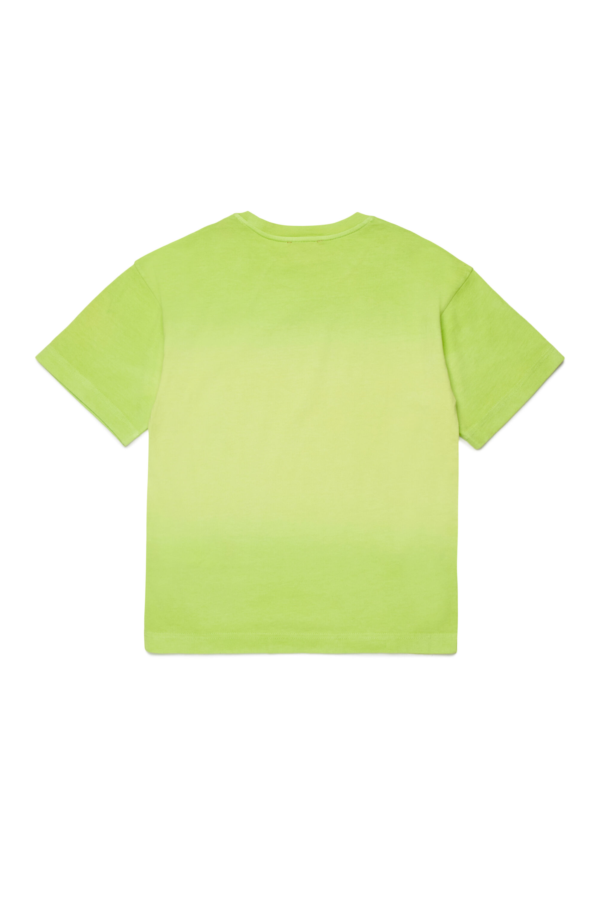 Diesel - TSHADE OVER, T-shirt in cotone con lavaggio sfumato Uomo in Verde - 2