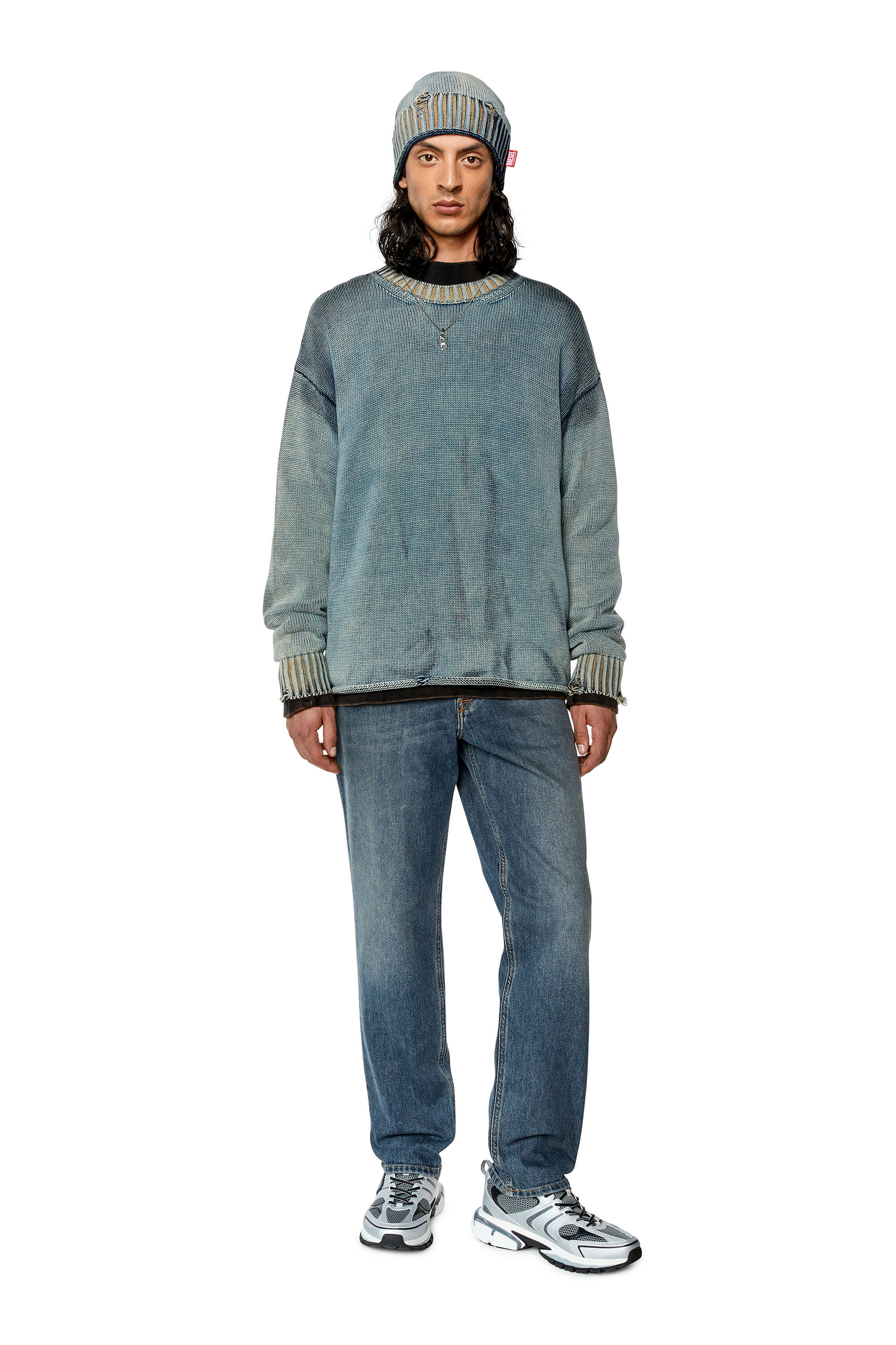 Diesel - Tapered Jeans 2023 D-Finitive 09F74, Blu medio - Image 1