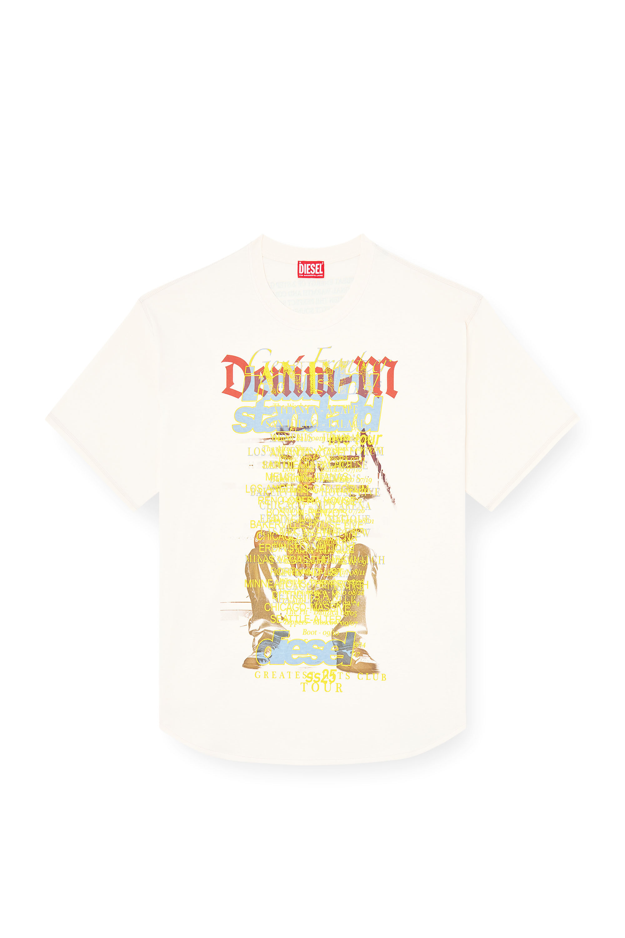 Diesel - T-BIX-AA, T-shirt con stampa DJ Unisex in Bianco - 2