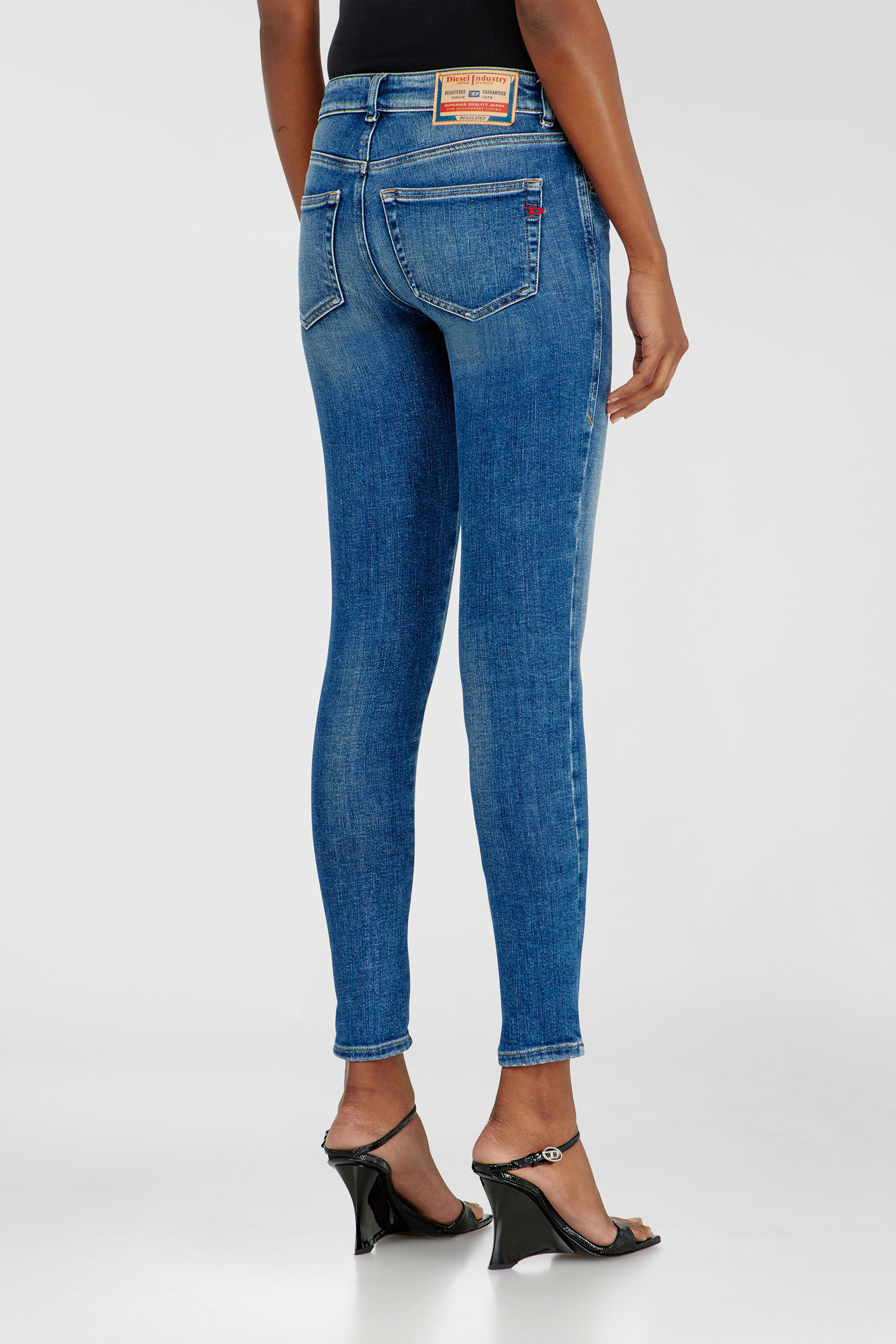 Diesel - Woman's Skinny Jeans 2017 Slandy 09P71, Medium blue - 5