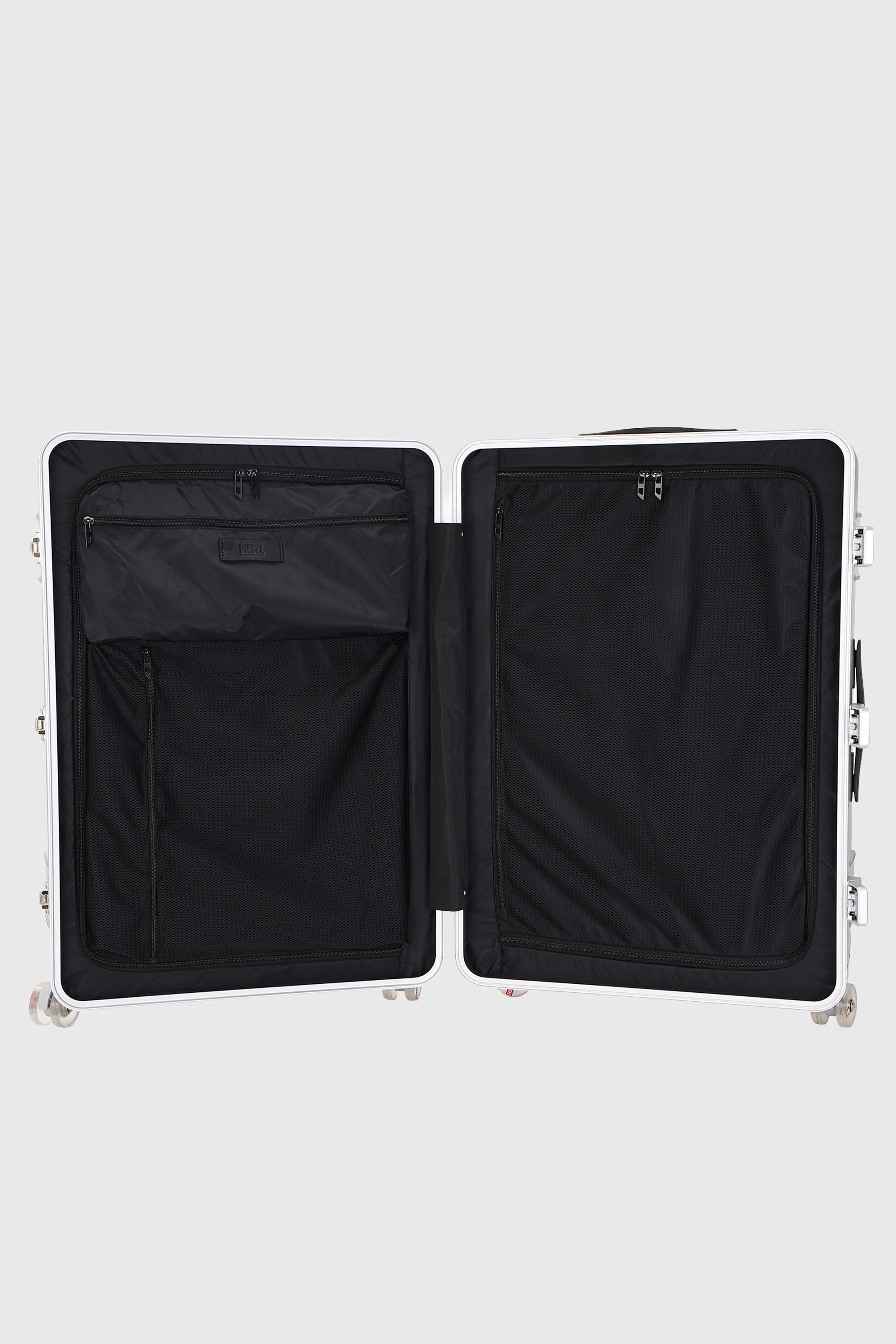 Diesel - DIESEL PC STRONG IMAGE TROLLEY- DSL003, Valigia resistente taglia L Unisex in Argento - 3