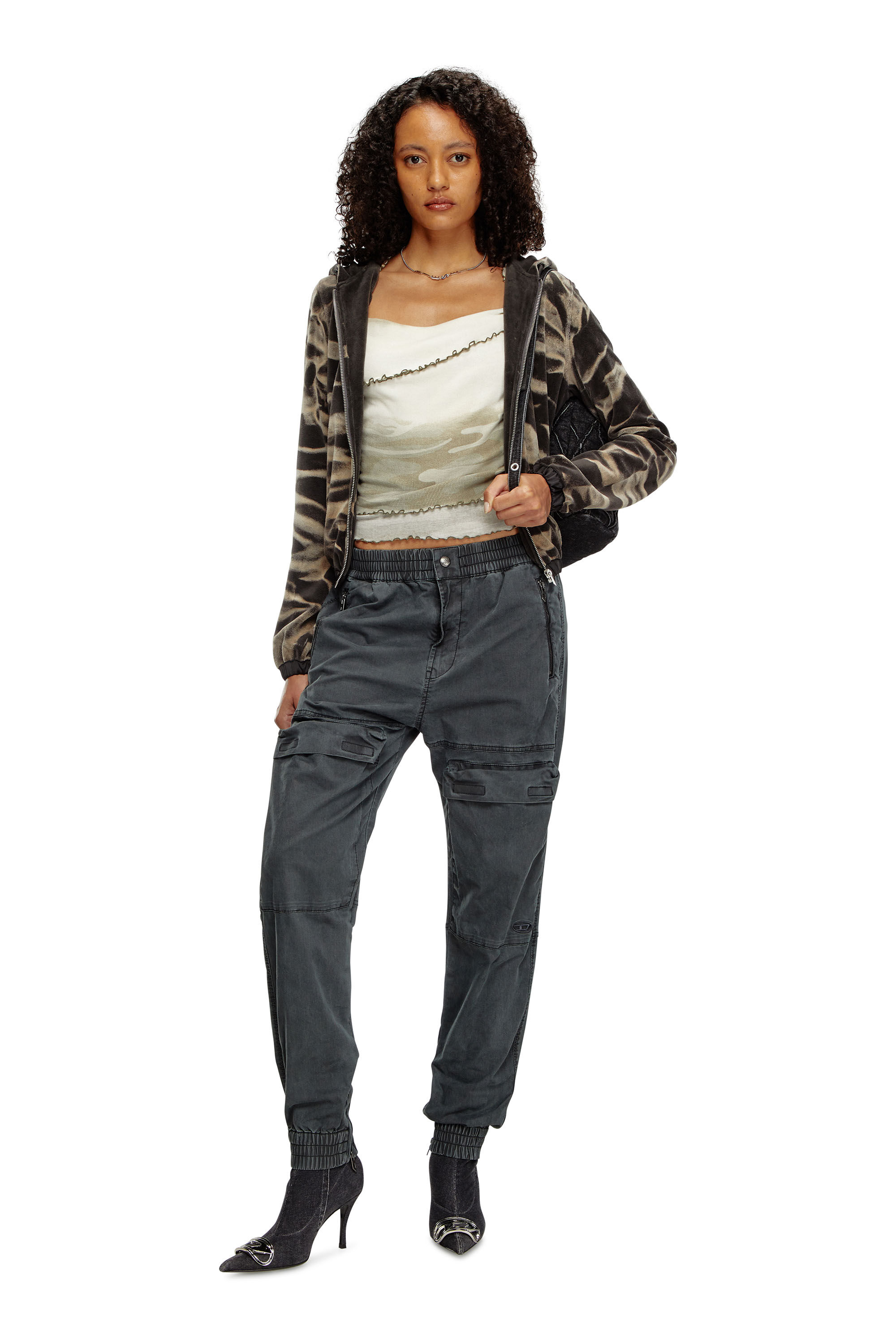 Cargo track pants womens top