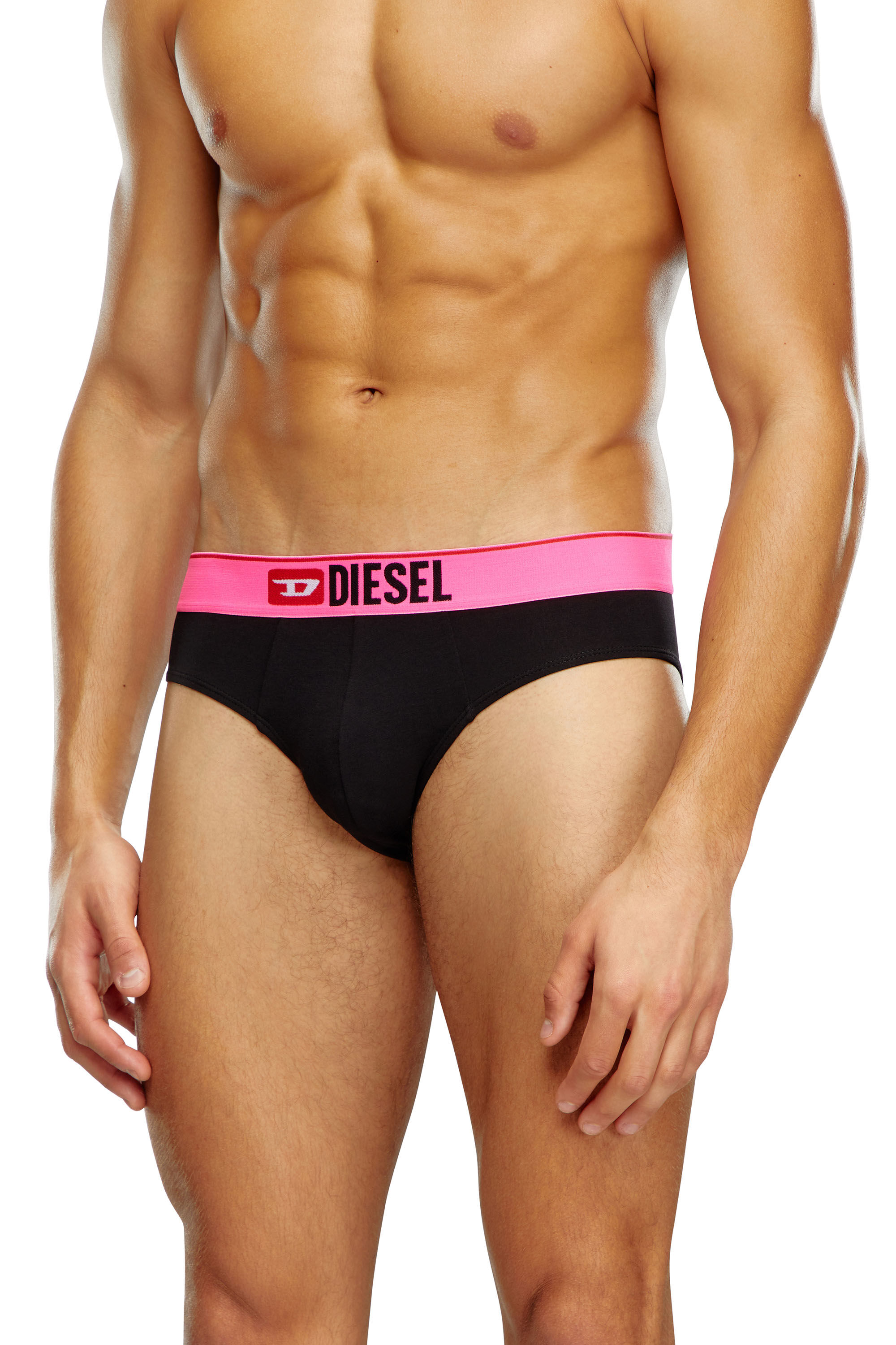 Diesel - UMBR-ANDRETHREEPACK, Man Three-pack briefs with pop-colour waist in Multicolor - Image 3