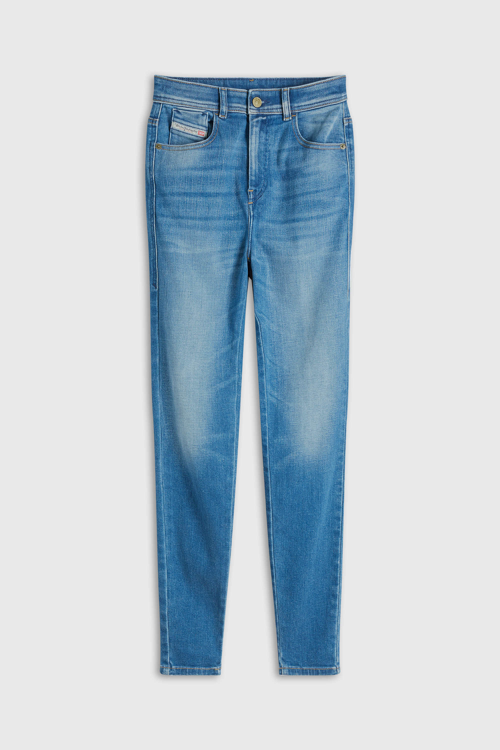 Diesel - Skinny Jeans 1984 Slandy-High 09Q79 Donna, Blu medio - Image 6