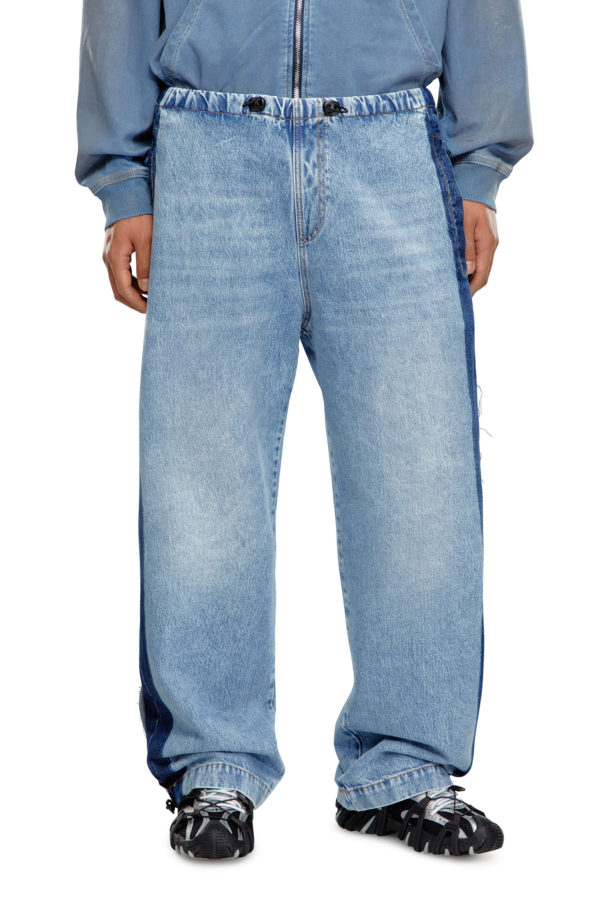 Diesel - Man Straight Jeans D-Martial 0GHAC, Light Blue - Image 3