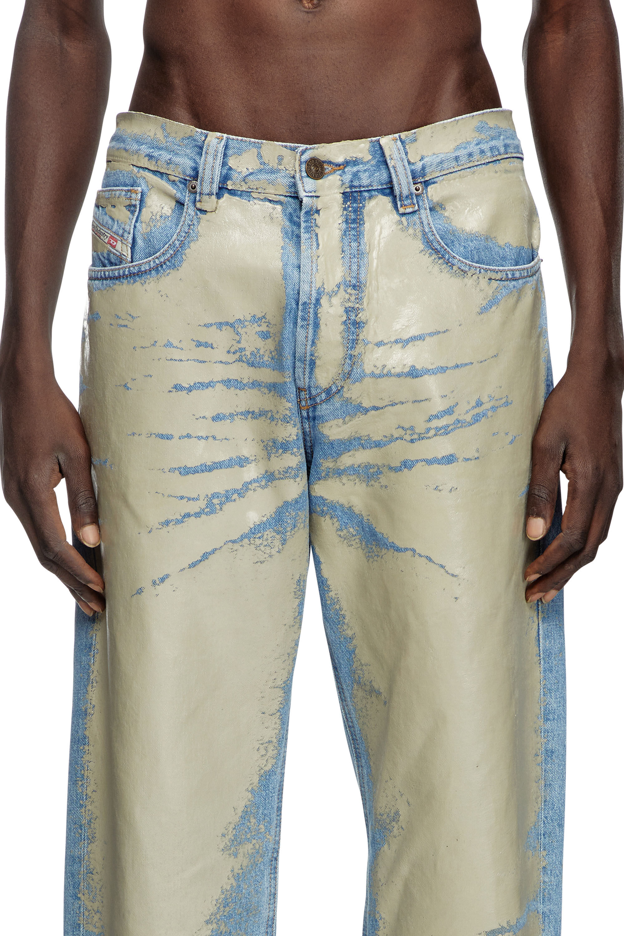 Diesel - Straight Jeans 2010 D-Macs 007AL Uomo, Marrone Chiaro - Image 5