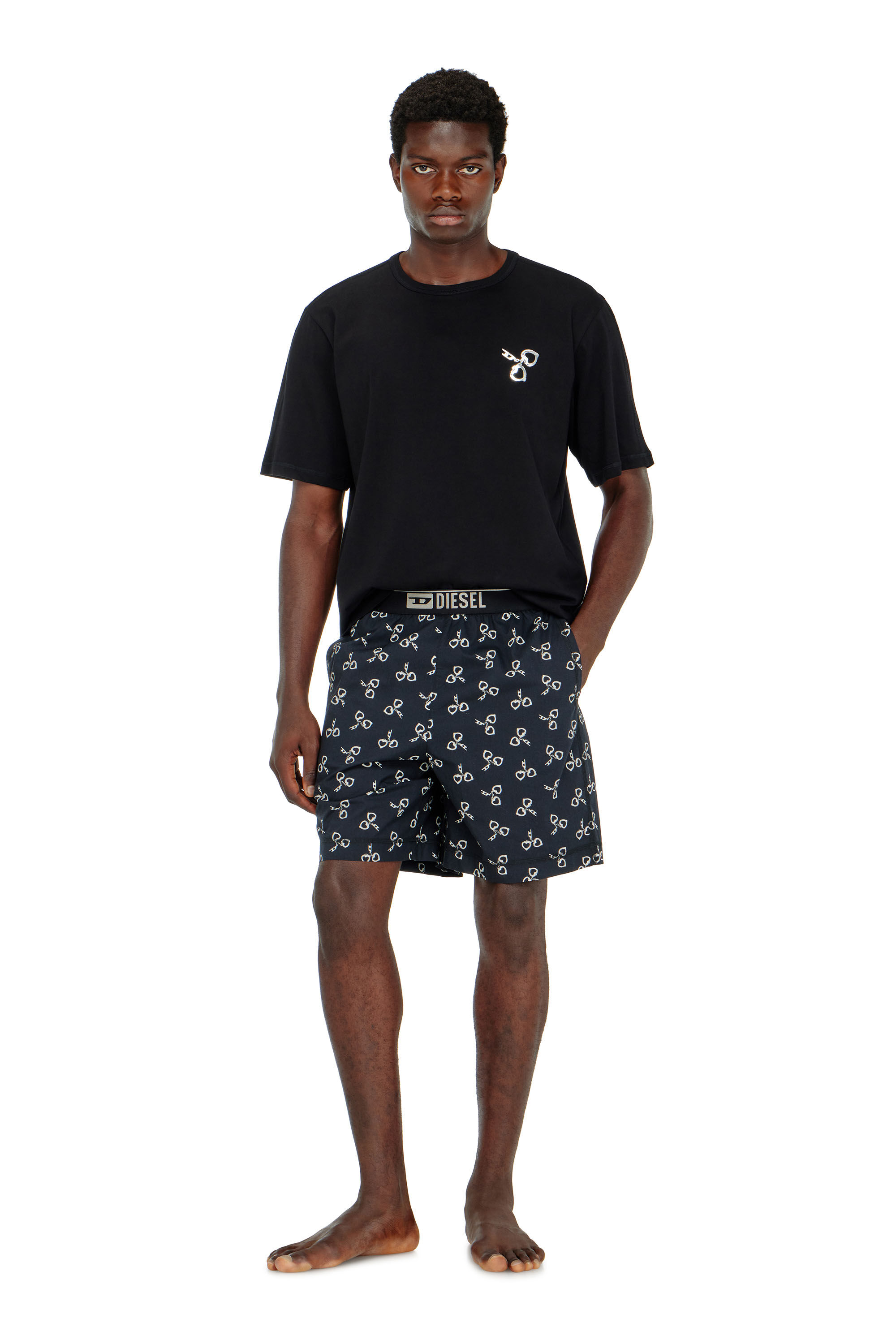 Diesel - KIT-JAMES-D-BOX, Set pigiama in cotone con stampa manette Uomo in ToBeDefined - 1