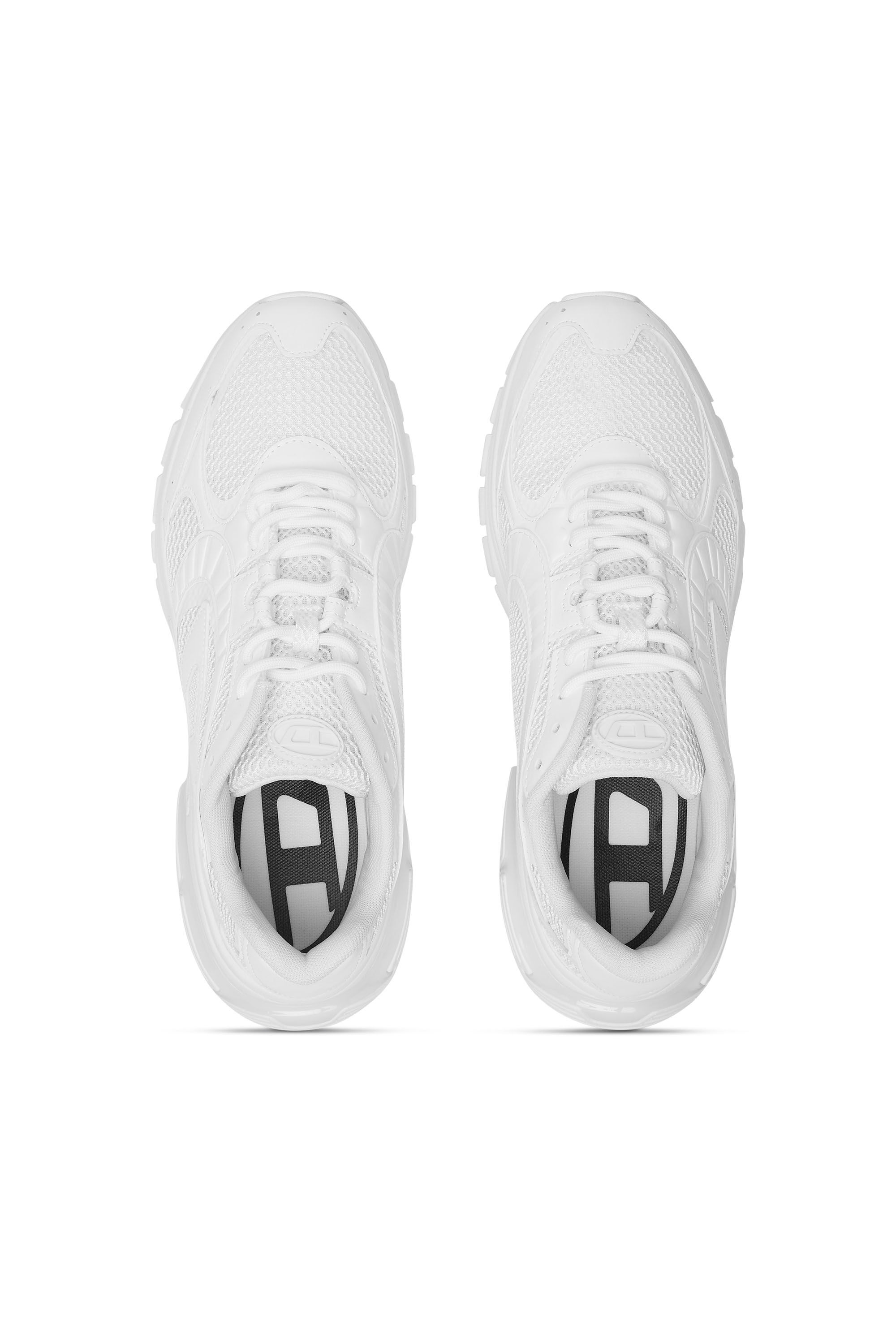 Diesel - S-PRO-V-DENSE LOW, S-Pro-V-Dense-Sneaker in rete con logo Oval D Uomo in Bianco - 4