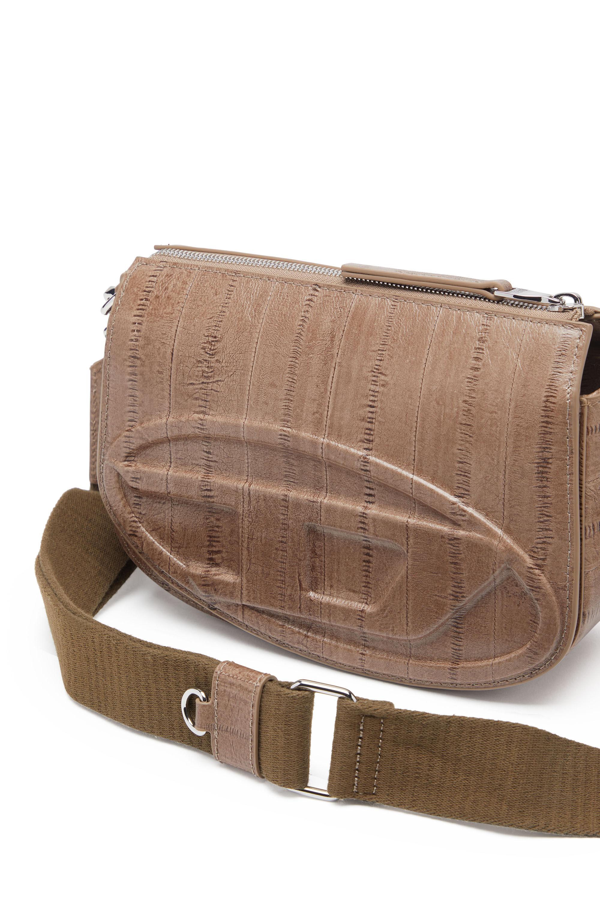 Diesel - 1DR CAMERA BAG, 1DR-Camera bag effetto anguilla Uomo in Marrone - 5
