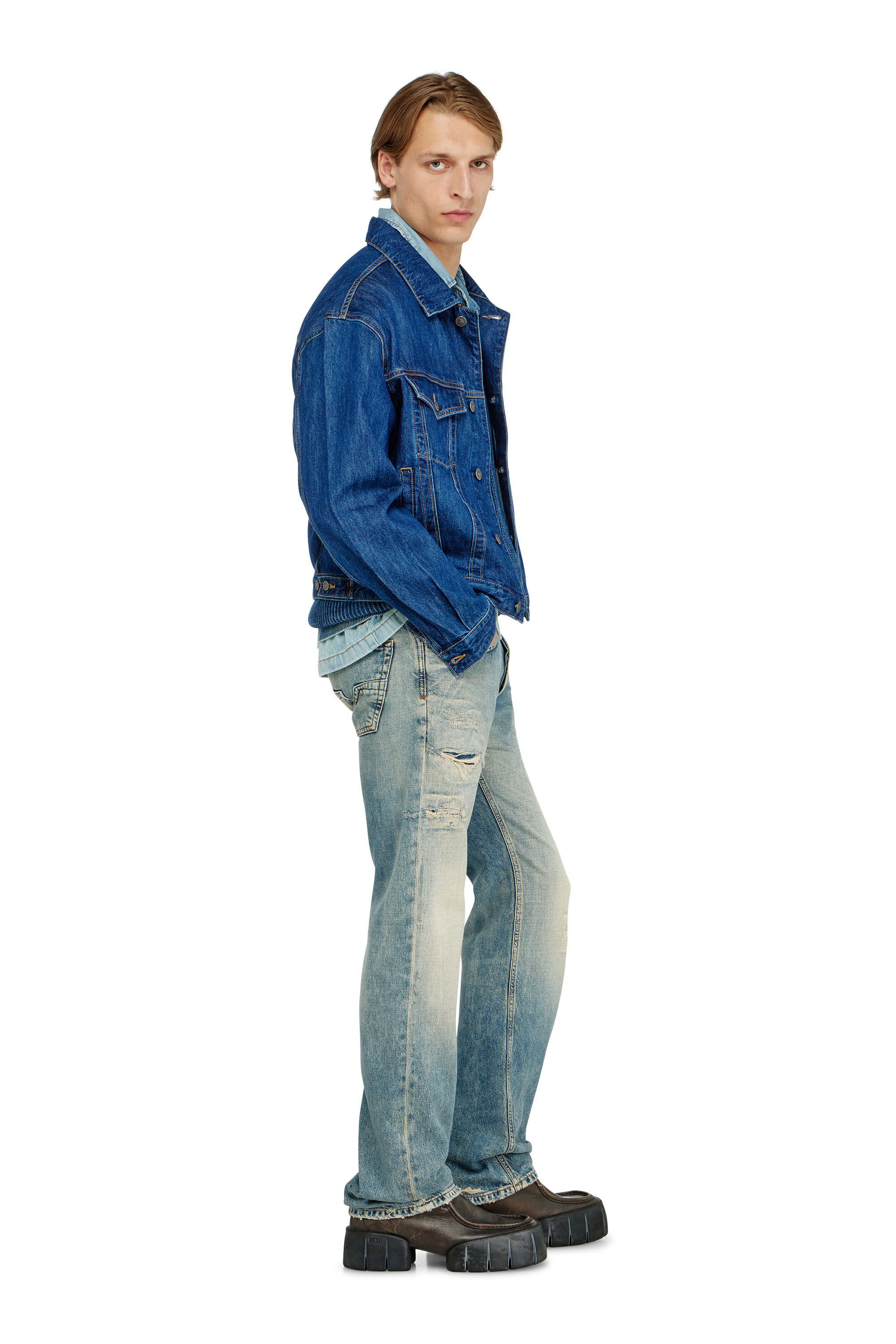 Diesel - Regular Jeans 1985 Larkee 09P62 Uomo, Blu medio - Image 2