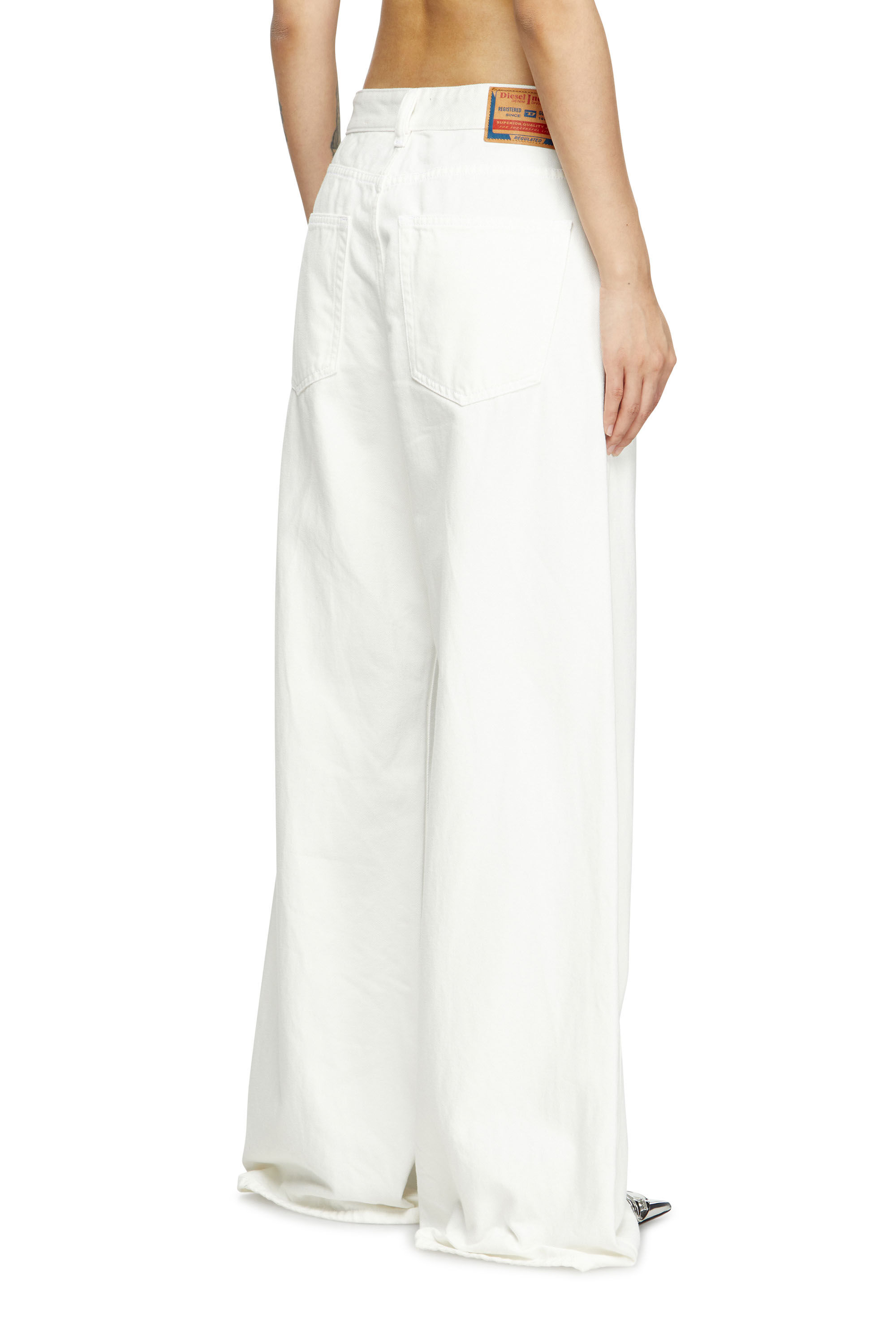 Diesel - Relaxed Jeans 1996 D-Sire 09I41 Donna, Bianco - Image 4