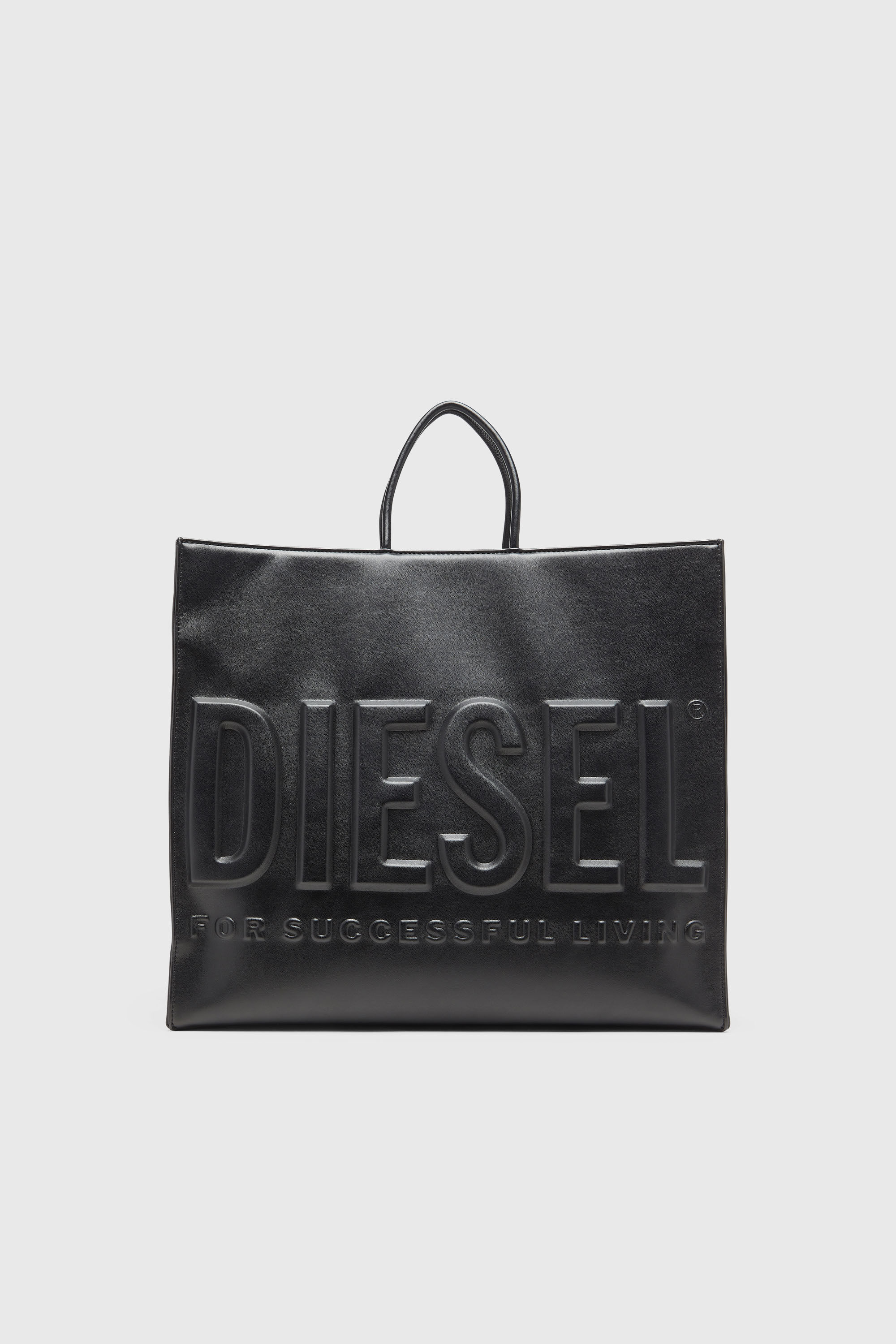 Diesel - DSL 3D SHOPPER EW X, Dsl 3D-Shopping bag con logo 3D Unisex in Nero - 2