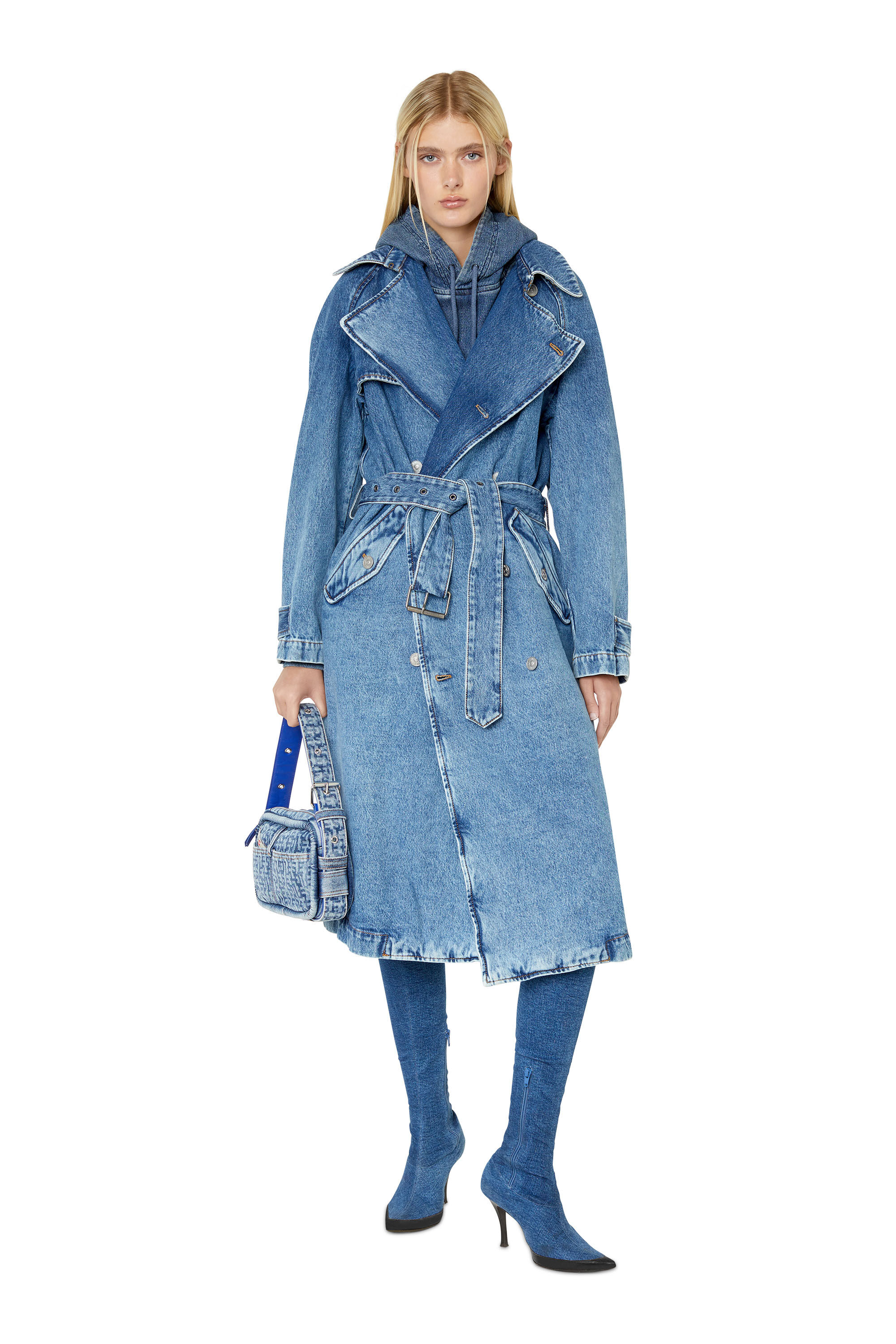 Trench sale di jeans