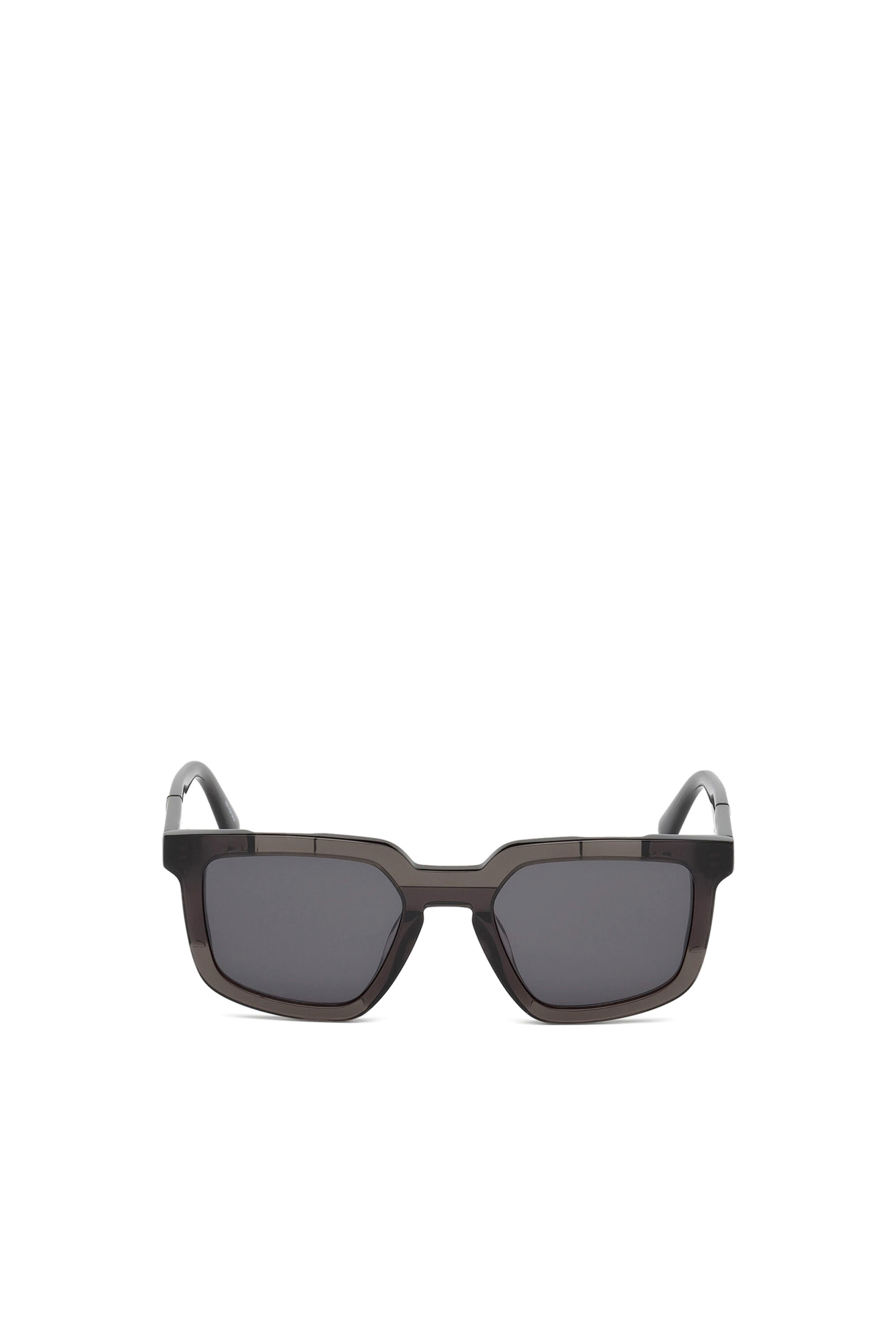 Diesel - DL0271, Occhiali maschili dalla forma squadrata Uomo in Nero - 1