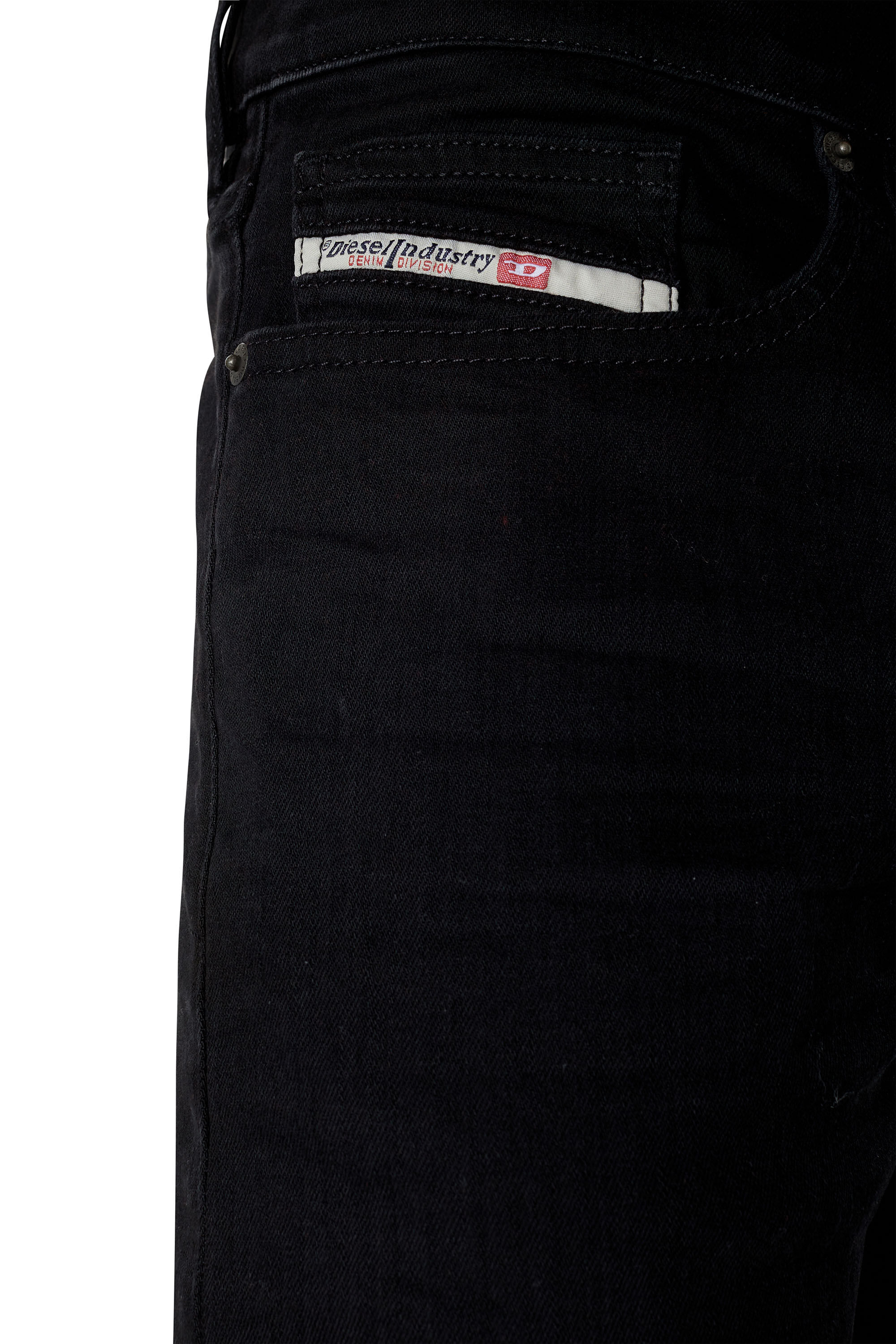 Diesel - D-Luster 0ELAY Slim Jeans, Nero/Grigio scuro - Image 6