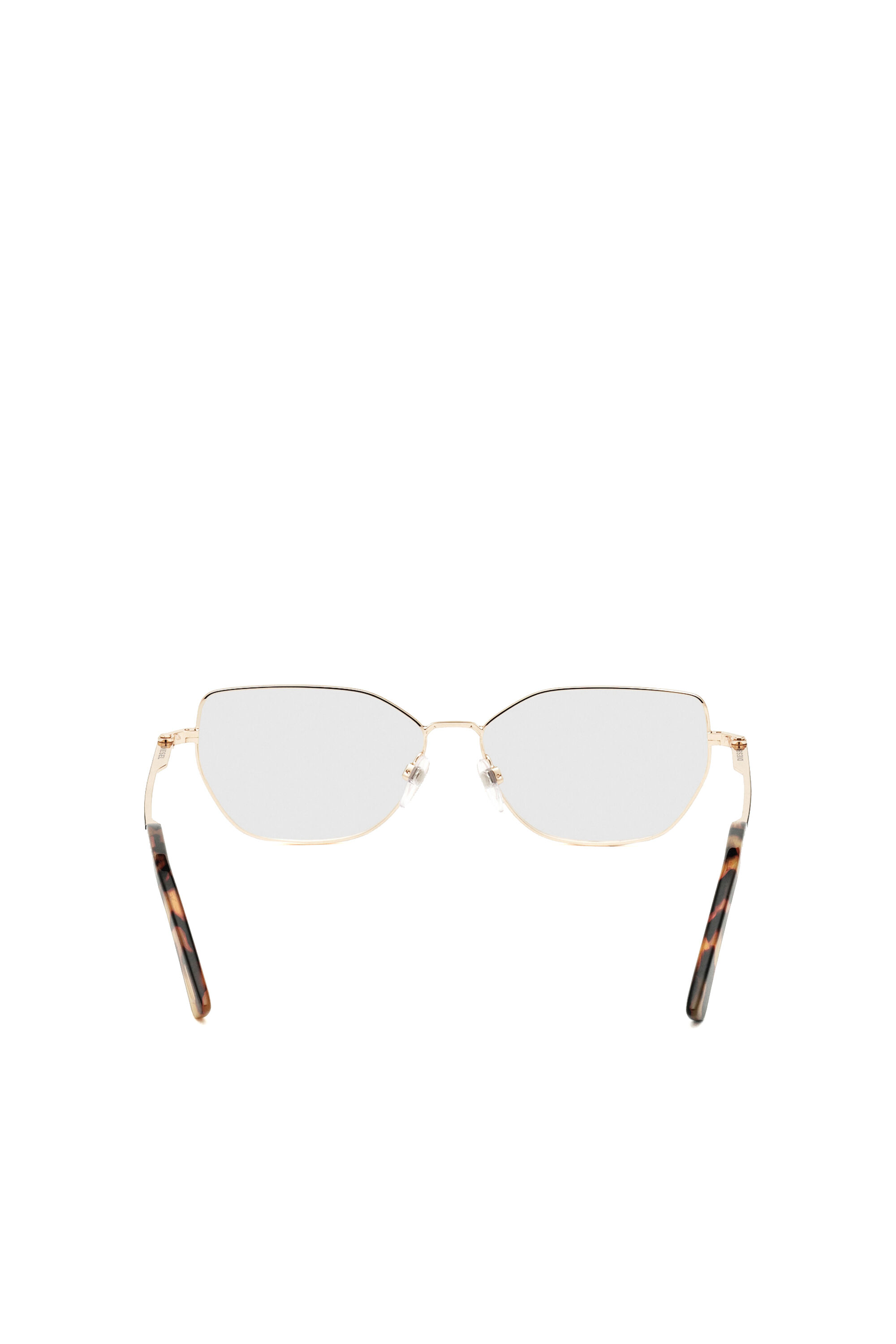 Diesel - DL5355, Occhiali da vista cat-eye in metallo Donna in Rosa - 3