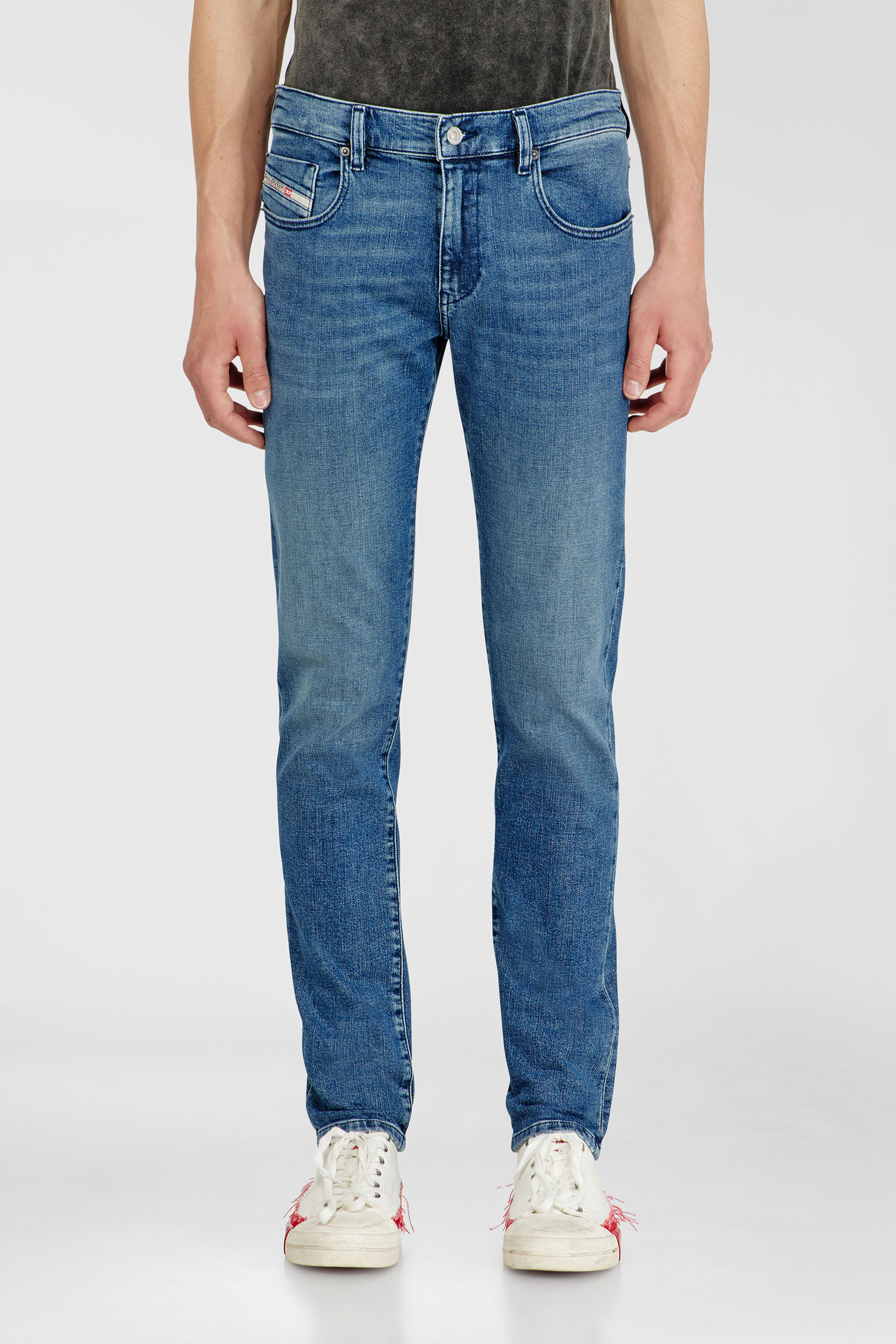 Diesel - Slim Jeans 2019 D-Strukt 0HDBK Uomo, Blu medio - Image 4