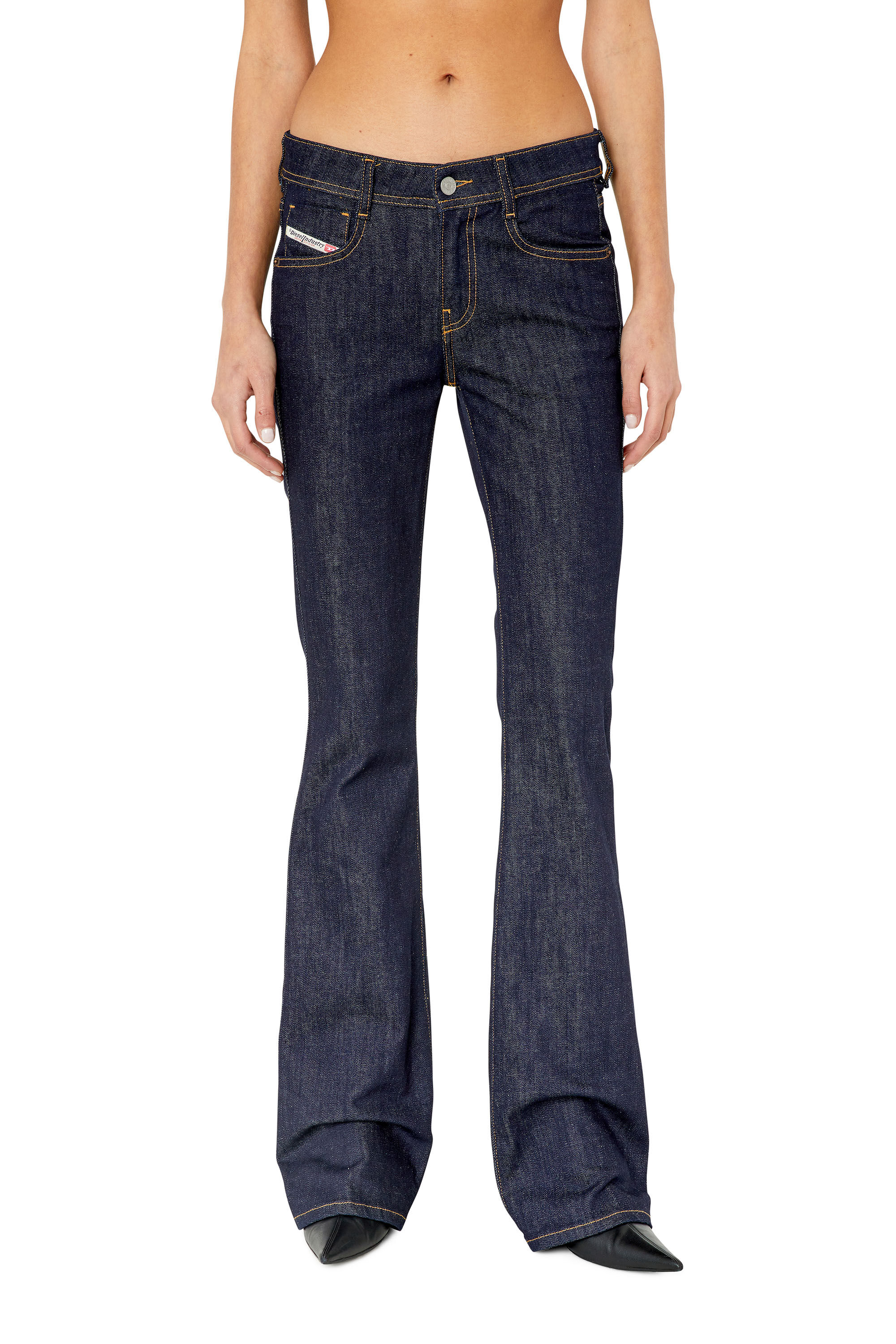 Diesel - 1969 D-Ebbey Z9B89 Bootcut and Flare Jeans, Blu Scuro - Image 3