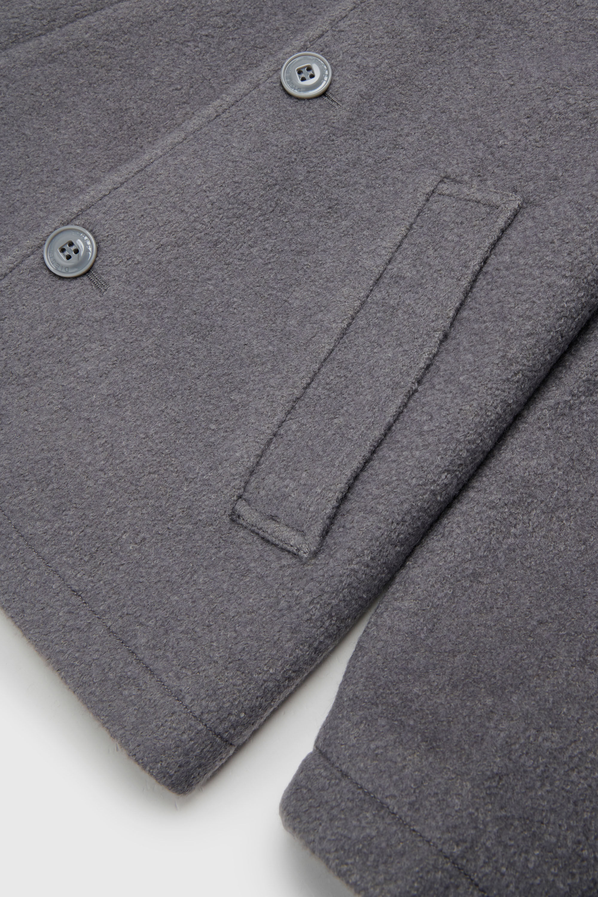 Diesel - JASTONEOUT, Cappotto in misto lana con cappuccio rimovibile Uomo in Grigio - 4