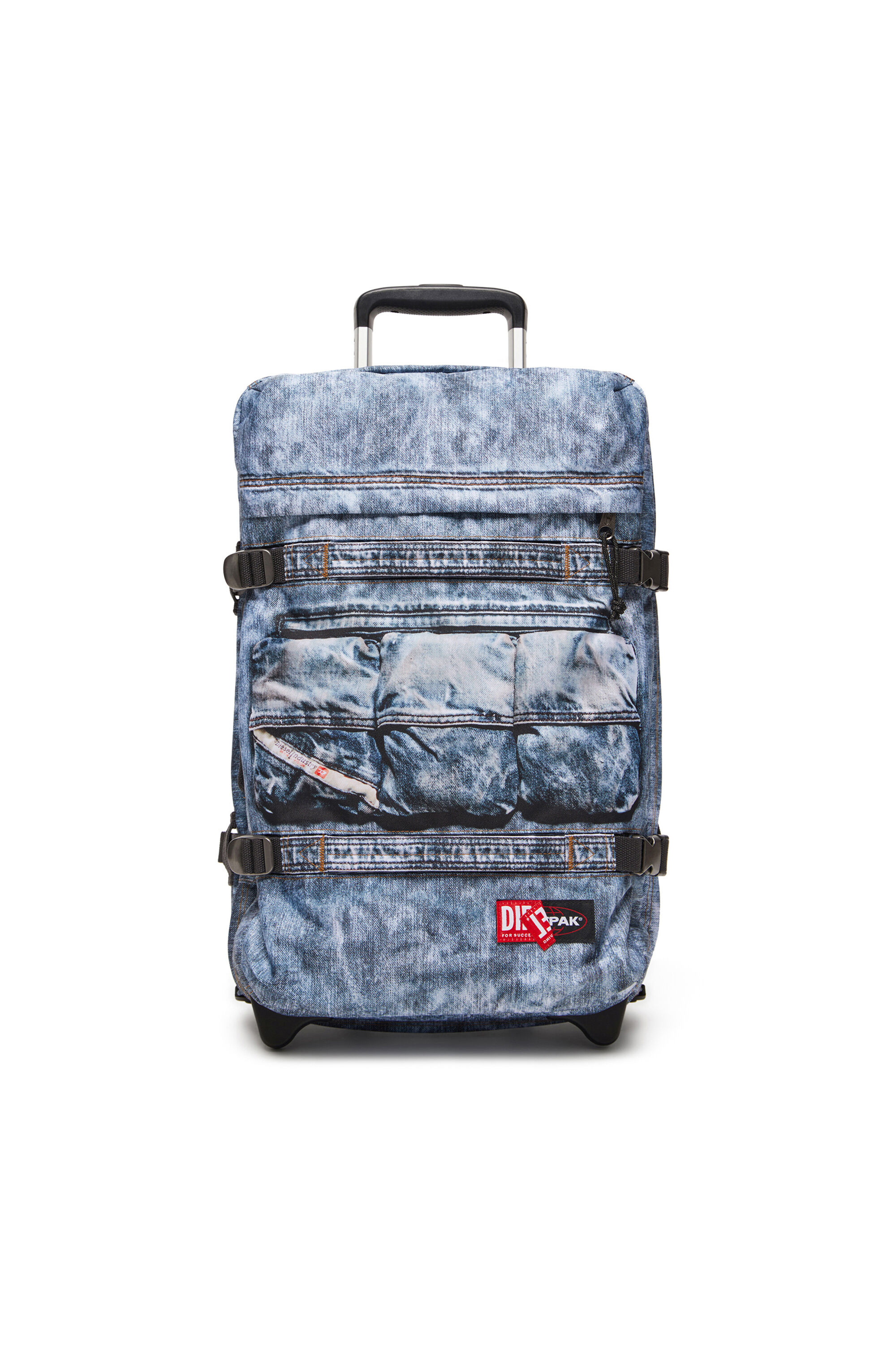 Diesel - DIESEL TRANSIT'R S, Zaino da cabina in denim trompe l'oeil Unisex in Blu - 1