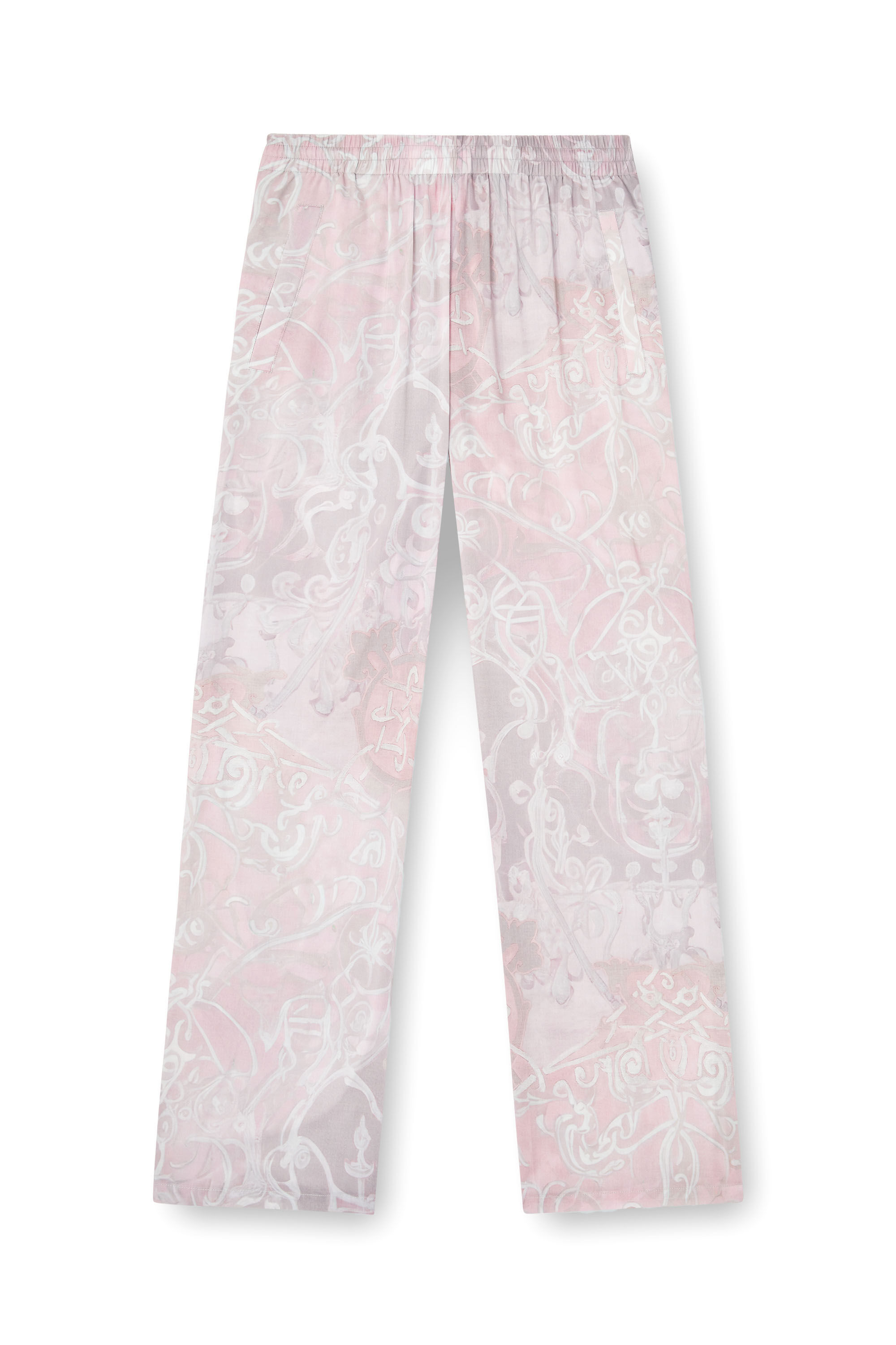 Diesel - P-THECK-A-AJFW, Pantaloni tuta con stampa medievale Unisex in Rosa - 2