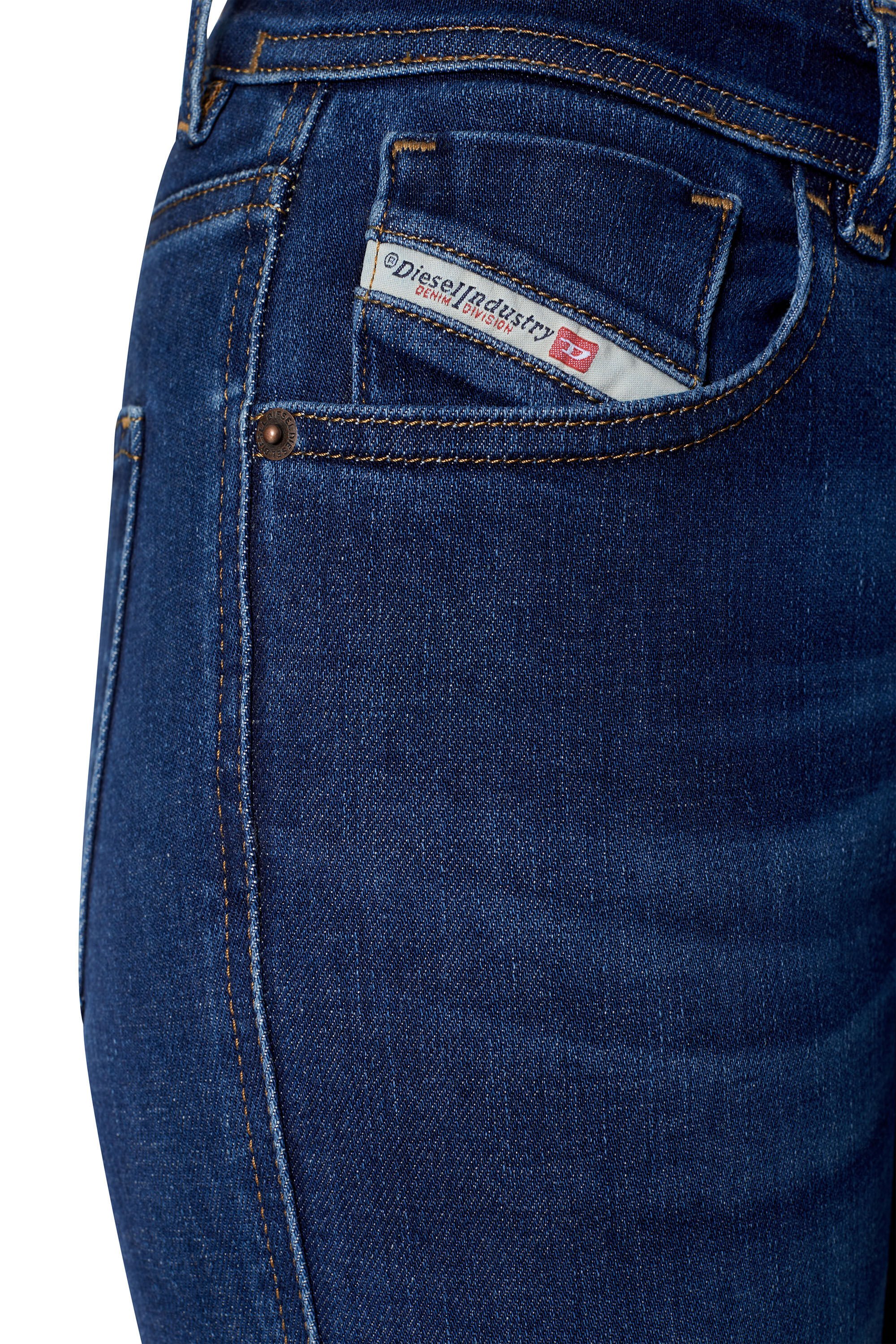 Diesel - Super skinny Jeans 2017 Slandy 09C19, Blu Scuro - Image 6