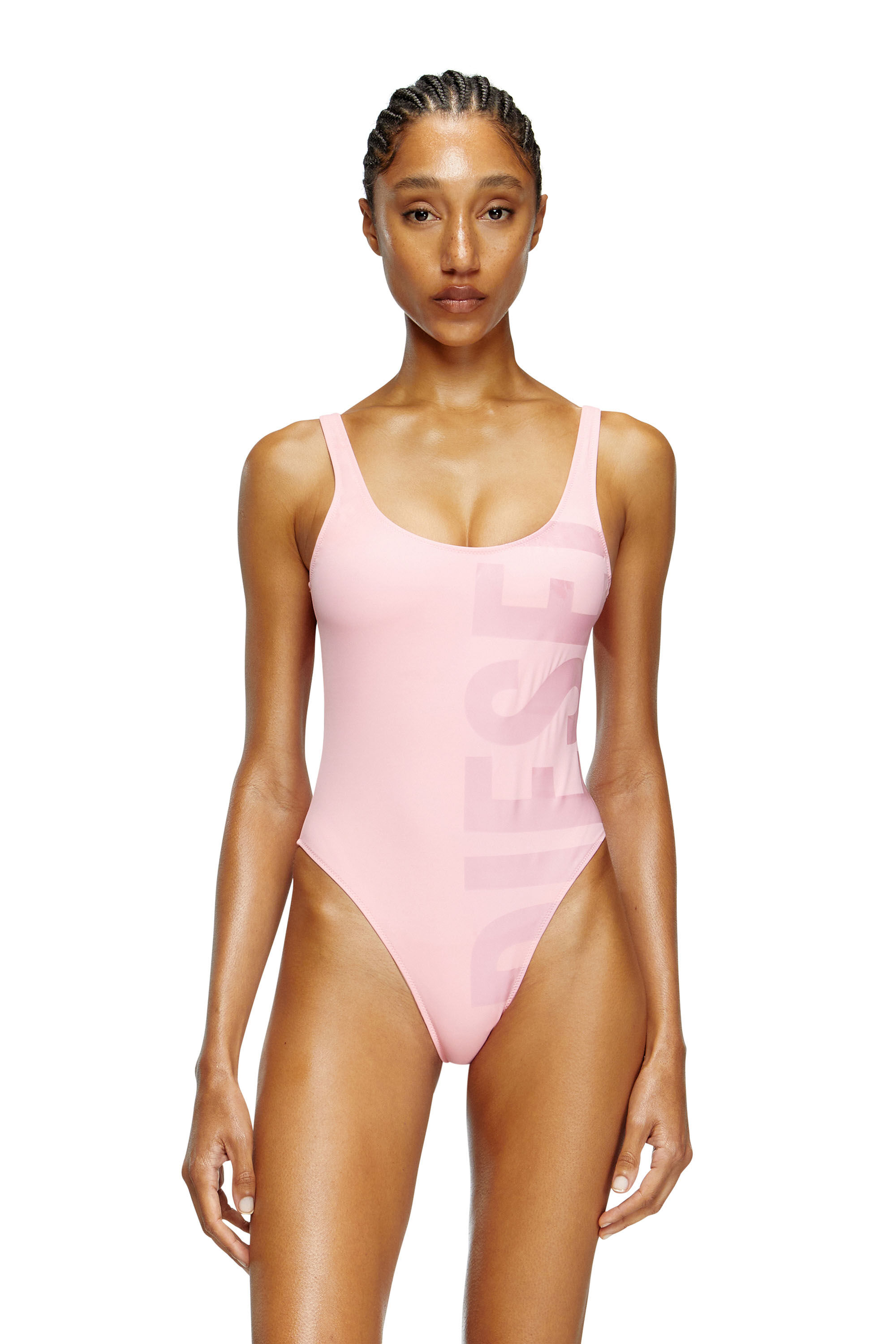 Diesel - BFSW-KYLIA, Costume da bagno maxi stampa Diesel Donna in Rosa - 1