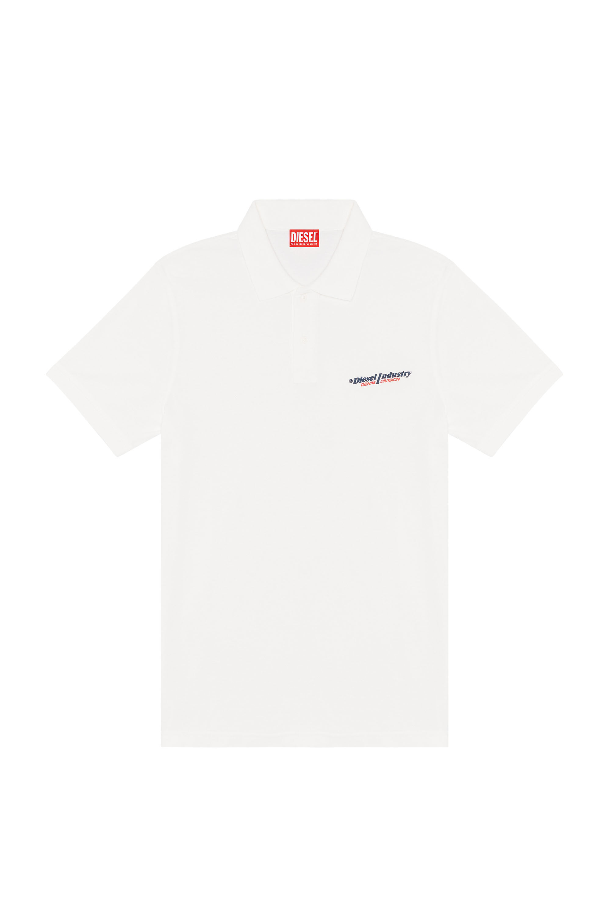 Diesel - T-SMITH-IND, Polo con stampa Diesel Industry Uomo in Bianco - 2