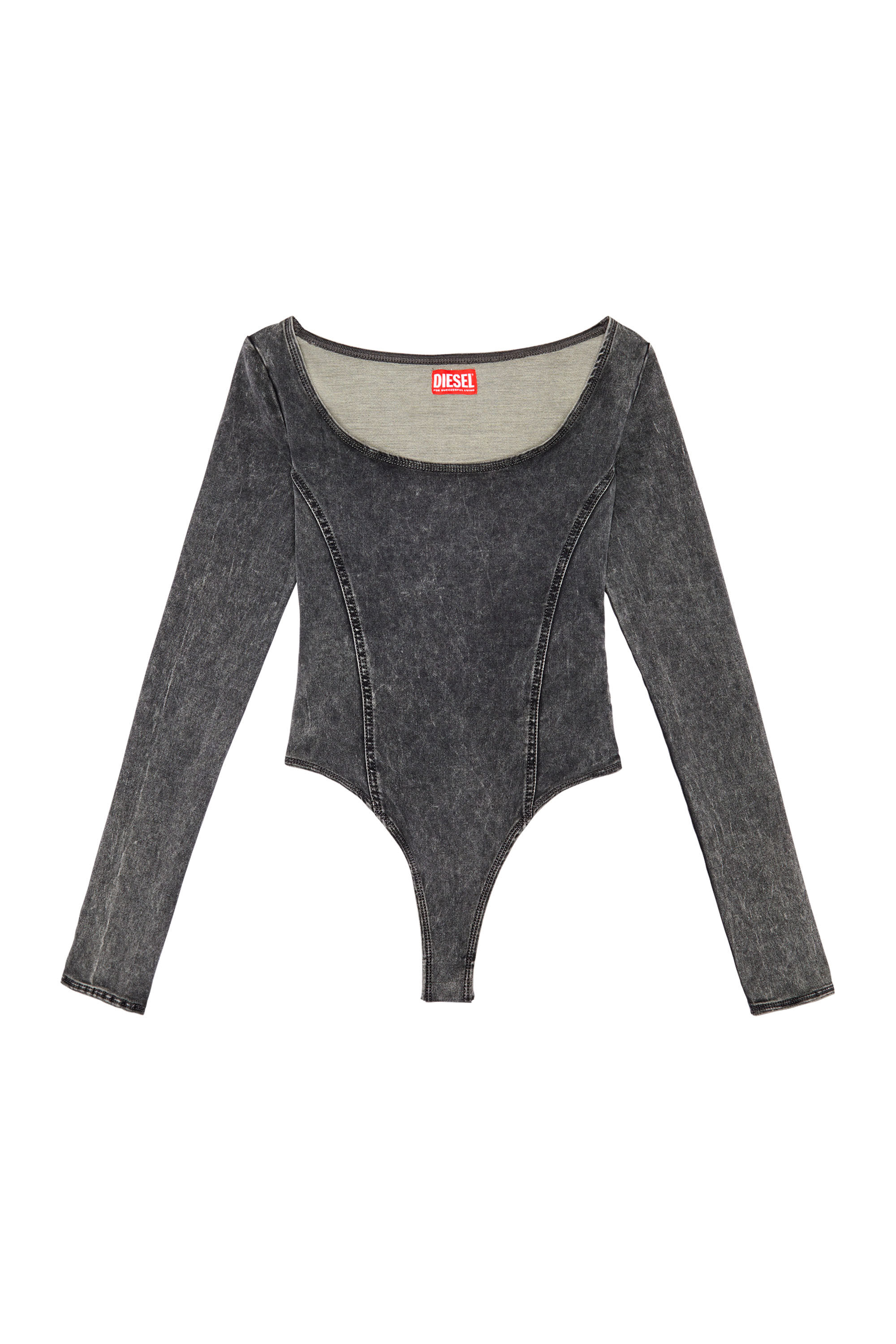 Diesel - D-CHO TRACK DENIM BODYSUIT, Blu Scuro - Image 2