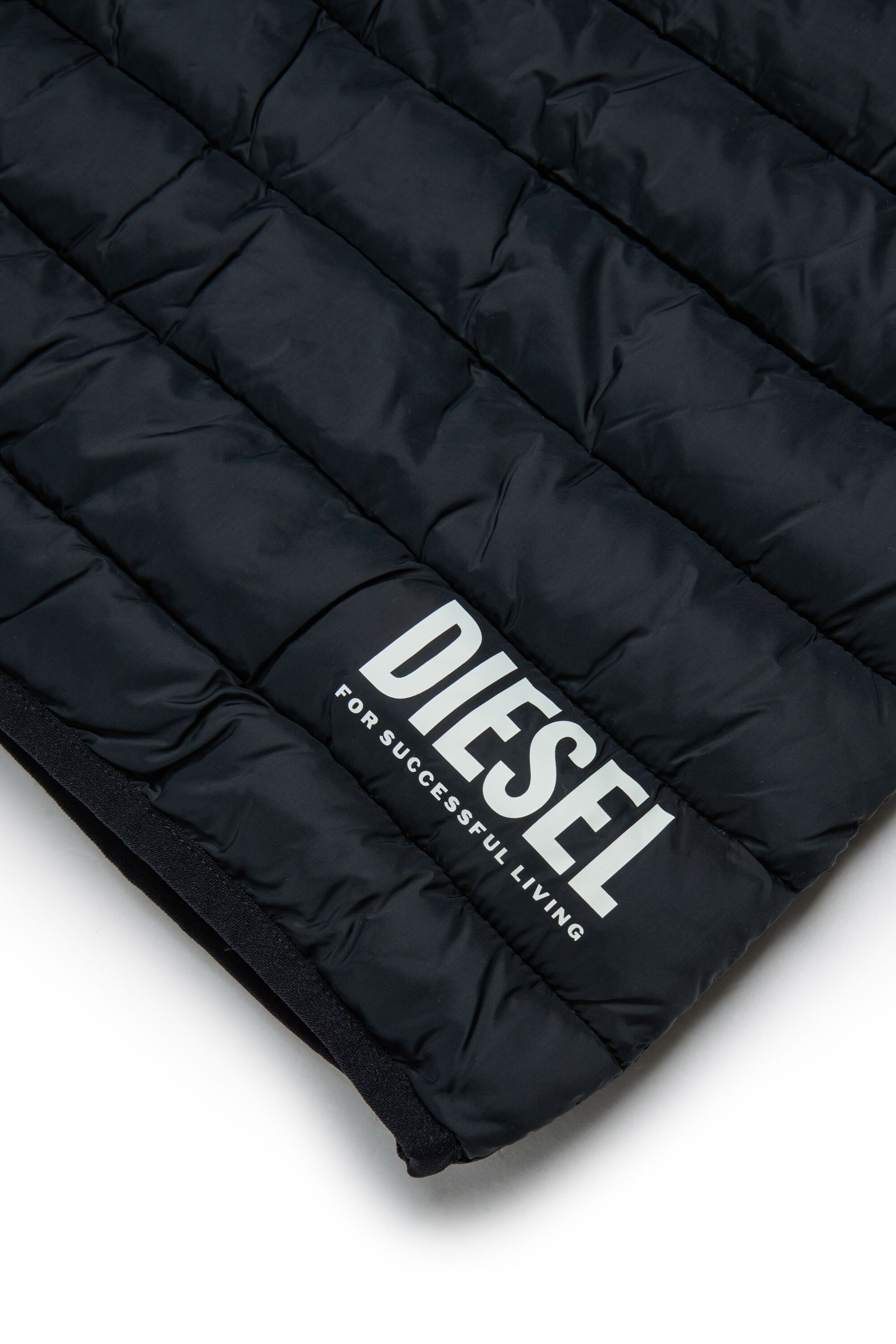 Diesel - JTEMPLY, Gilet imbottito in nylon con cappuccio Unisex in Nero - 4