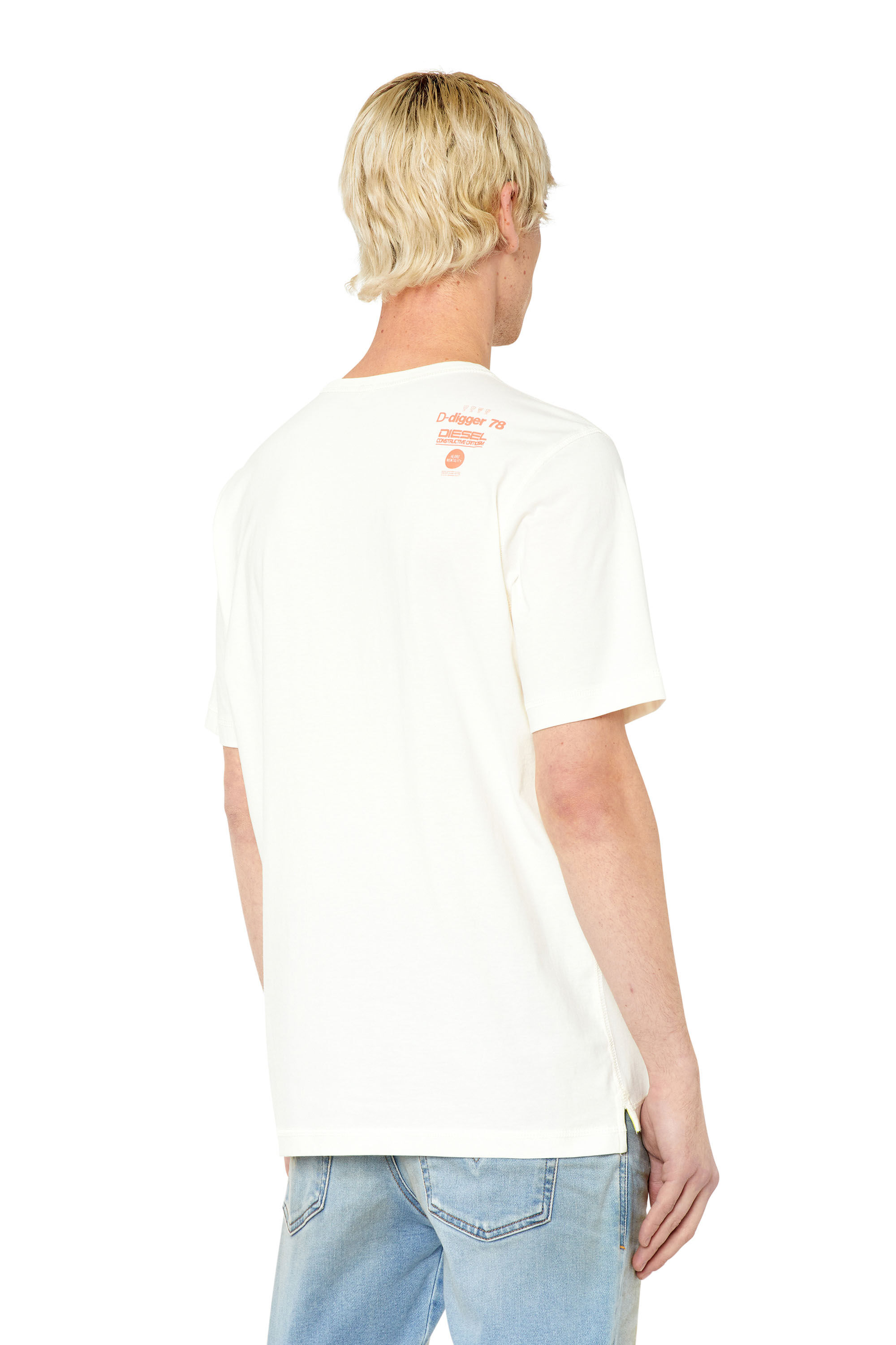 Diesel - T-JUST-SLITS-G1, Bianco - Image 4