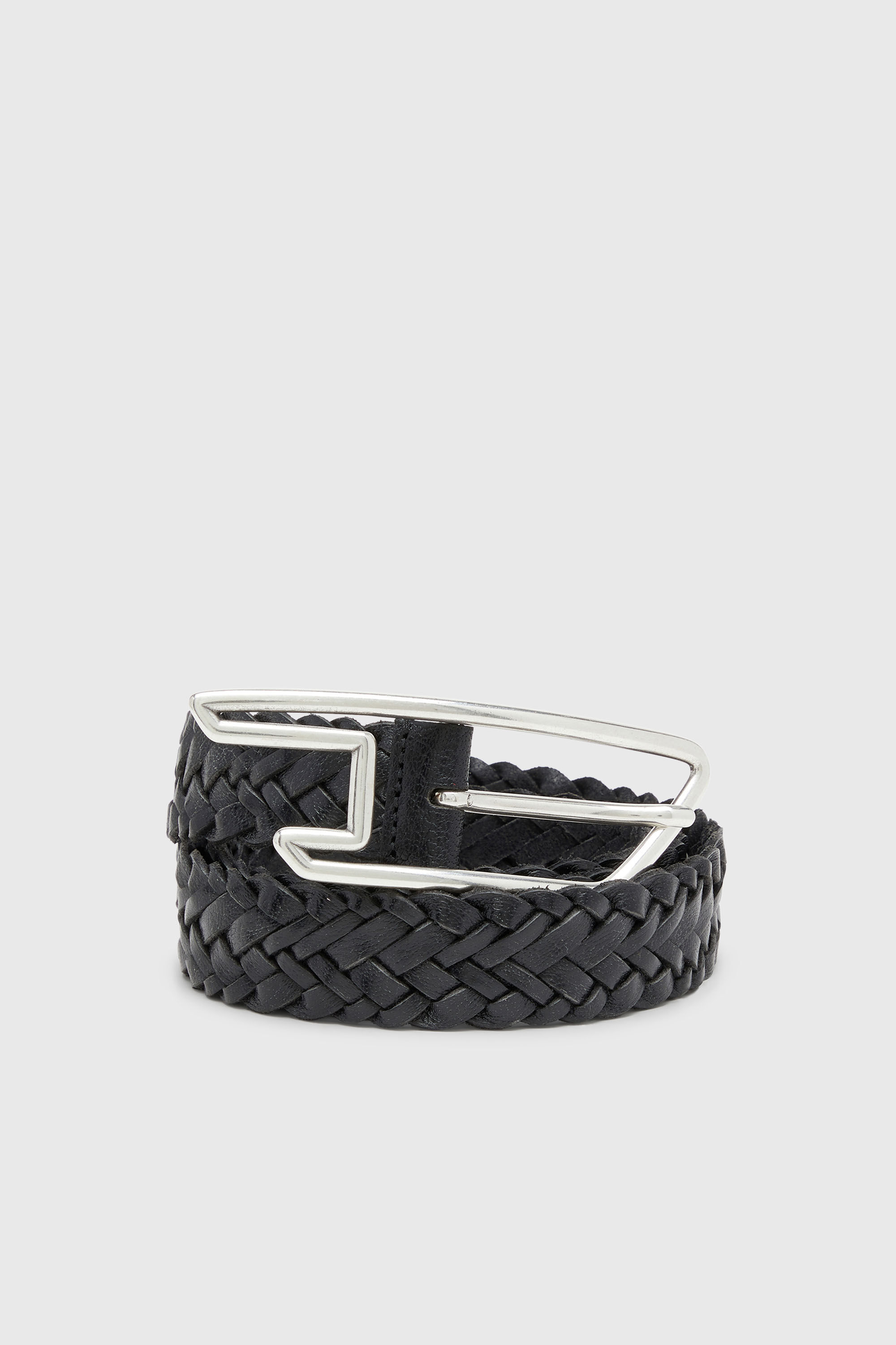Diesel - B-D LINE 30 BRAIDERED, Cintura 3 cm in pelle intrecciata Unisex in Nero - 3