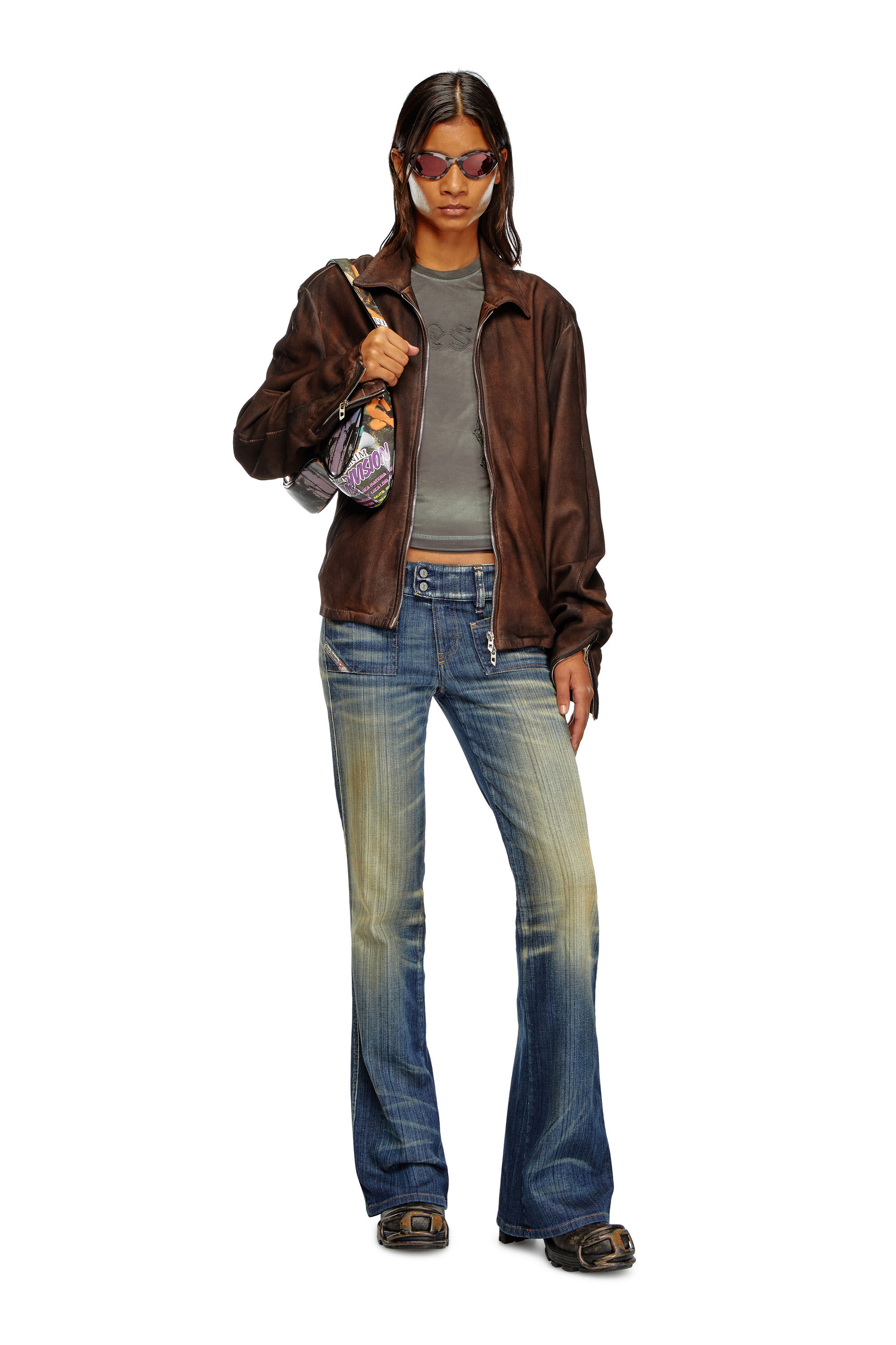 Jeans Donna Bootcut Blu Scuro D Hush Diesel