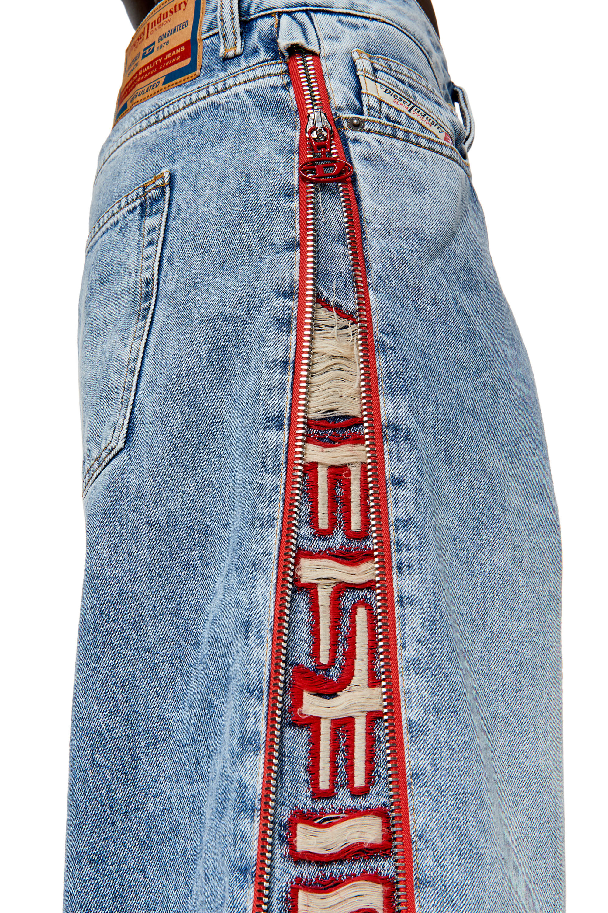 Diesel - D-Rise 09G47 Straight Jeans, Blu Chiaro - Image 5