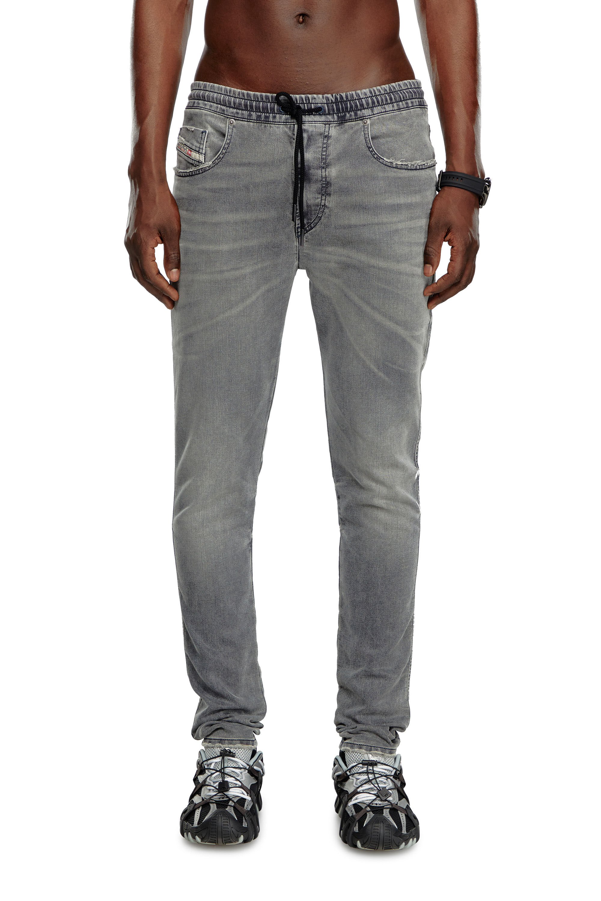 Jeans Uomo Slim Grigio scuro 2060 D Strukt Joggjeans Diesel