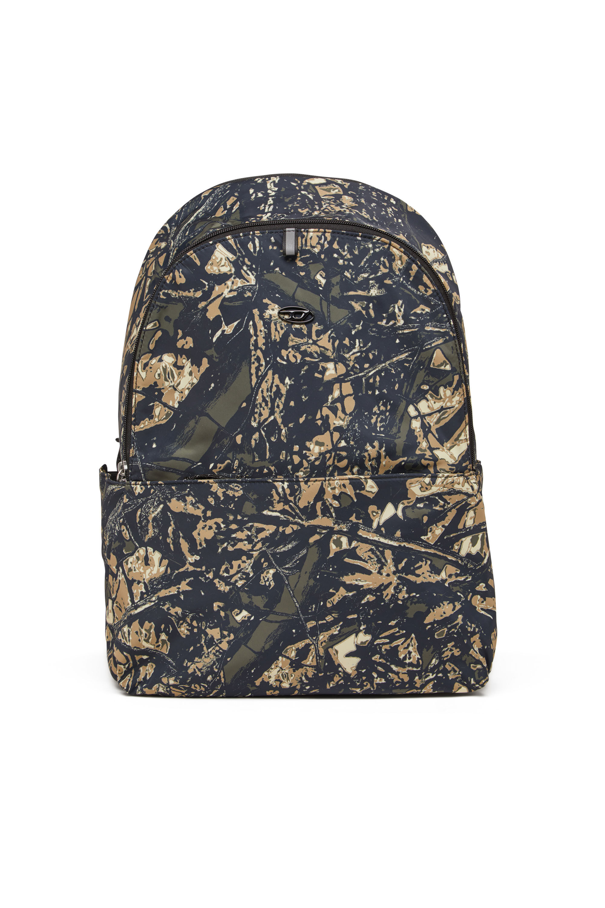 Diesel - D-PACK BACKPACK X, D-Pack-Zaino in tessuto stampa camouflage Uomo in Verde - 1