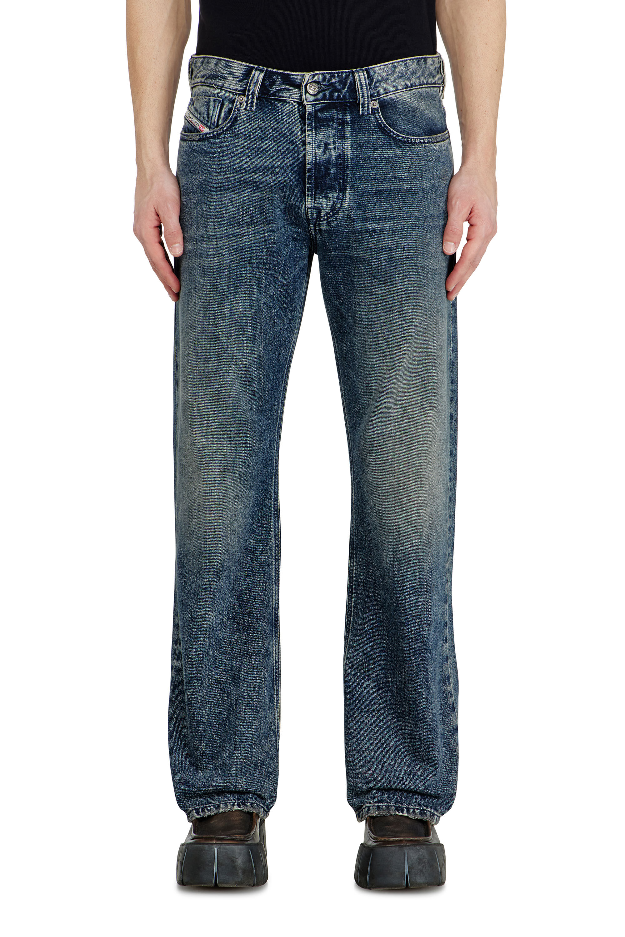 Diesel - Relaxed Jeans 1980 D-Eeper 09N68 Uomo, Blu Scuro - Image 4